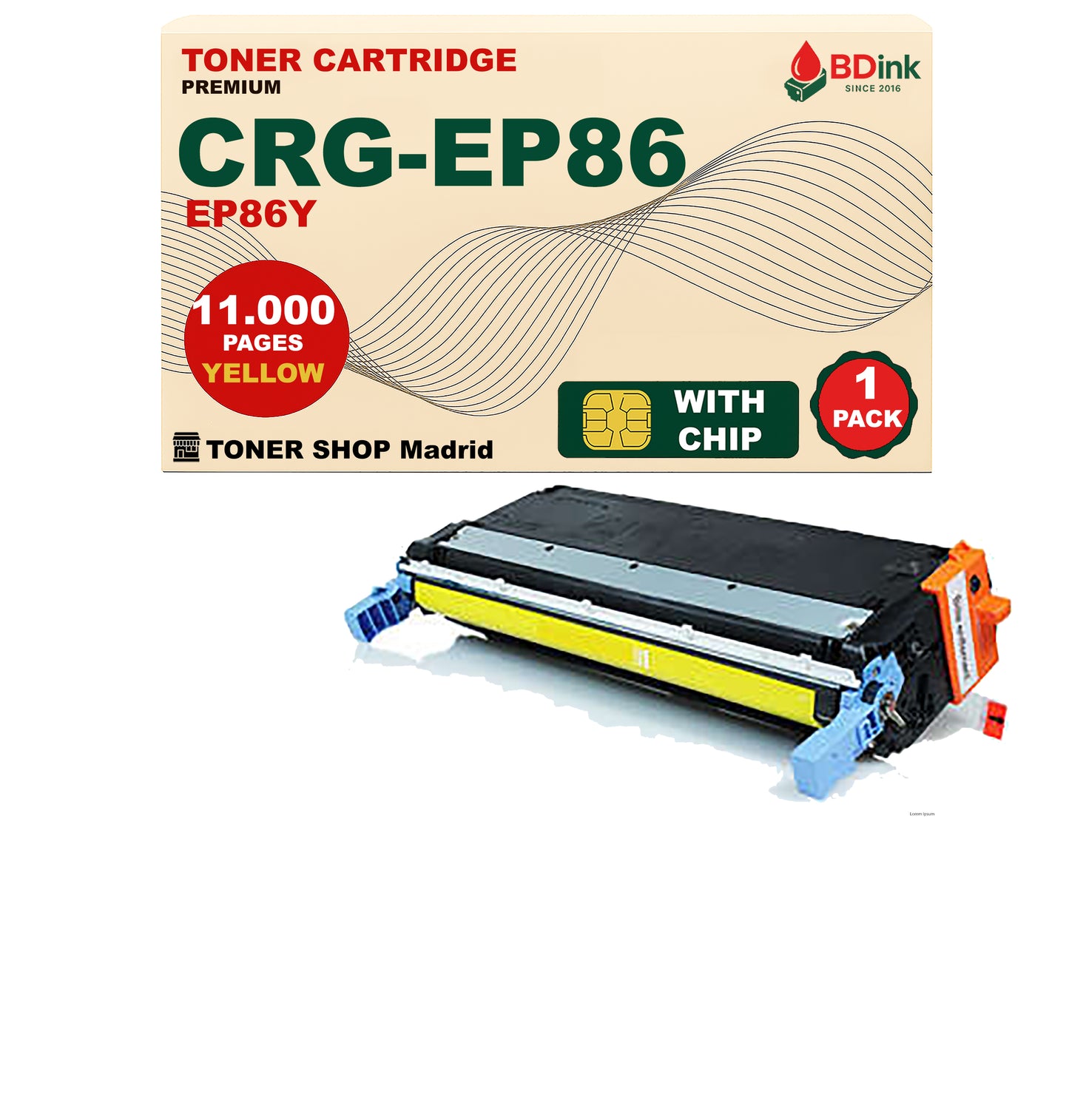 BDink Cartuchos Toner Compatible Canon EP-86 (CMYK 4 pack)
