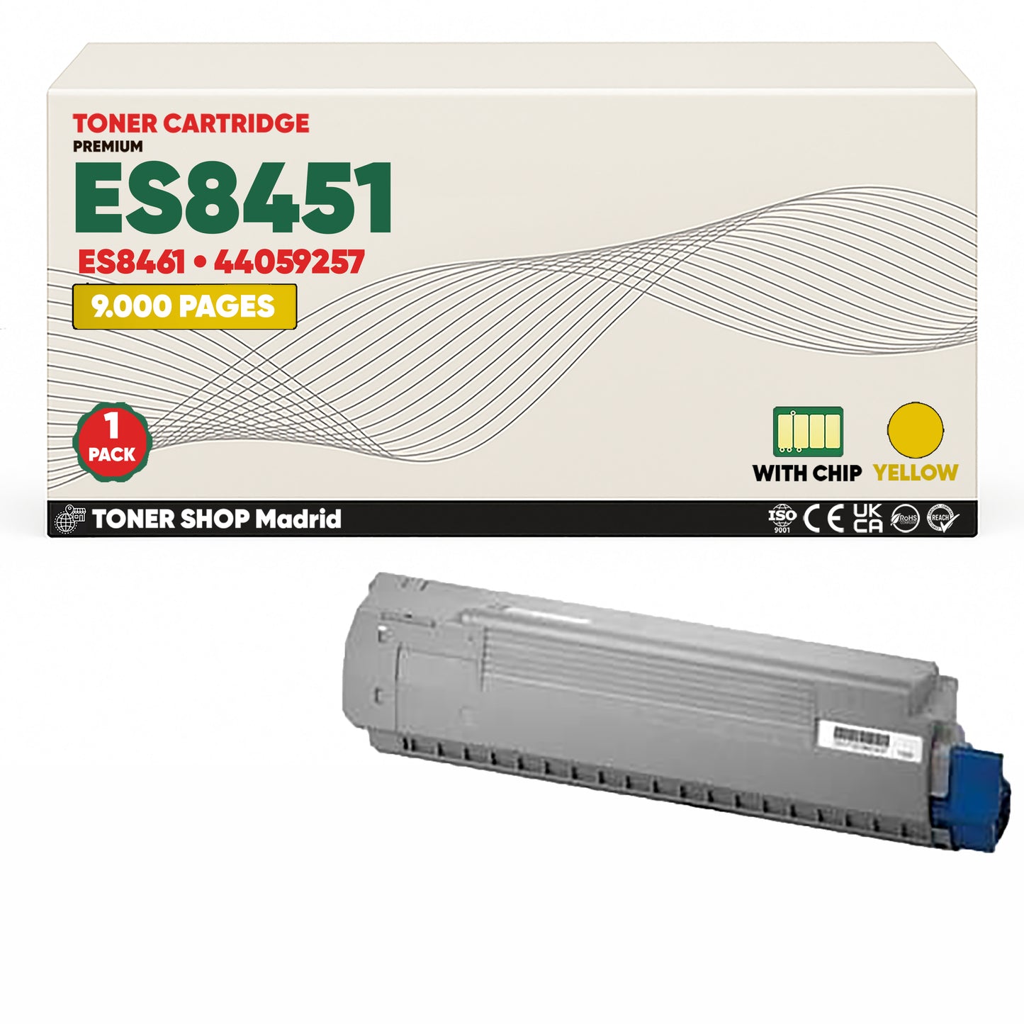 BDink Cartuchos Tóner Compatibles OKI Executive ES8451/ES8461 CMYK (Pack 4)