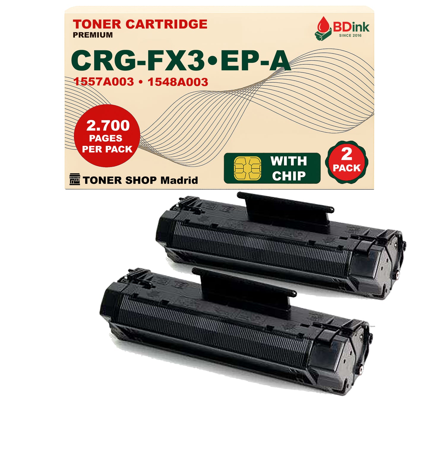 BDink Cartucho Tóner Compatible Canon FX3/EP-A