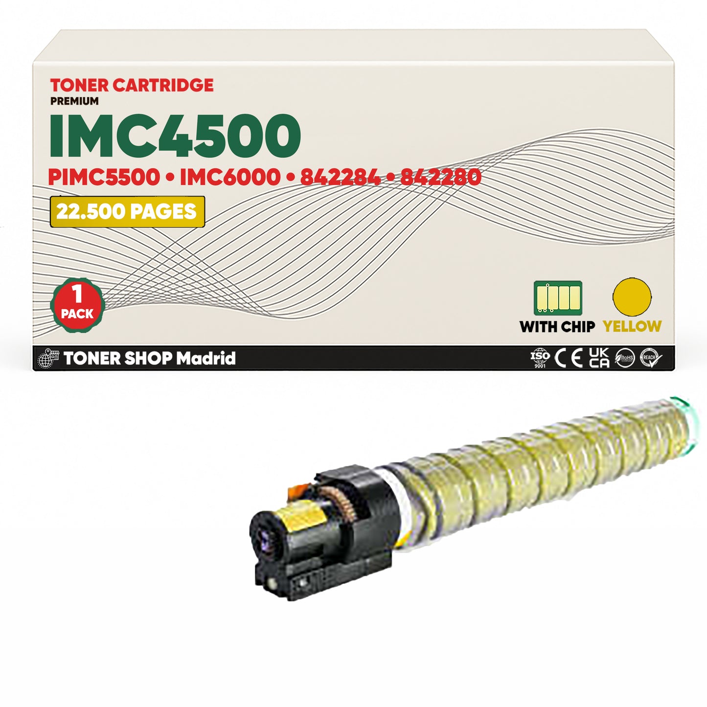 BDink Cartucho/s Tóner Compatible/s Ricoh IMC4500/IMC5500/IMC6000 CMYK (Pack 4)