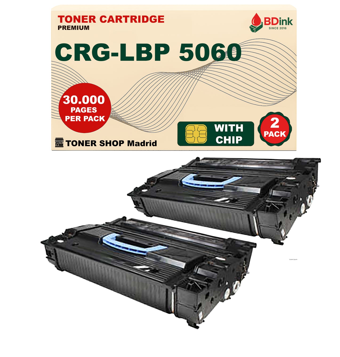 BDink Cartucho Tóner Compatible Canon LBP 5060 Negro