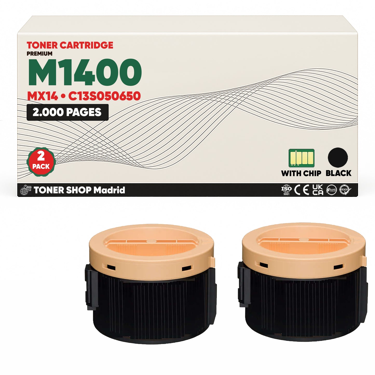 BDink Tóner Compatible Epson M1400/MX14 Negro