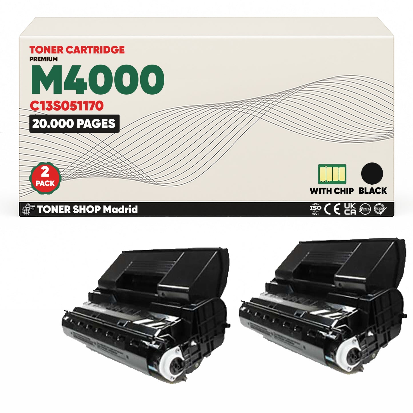 BDink Tóner Compatible Epson M4000 Negro