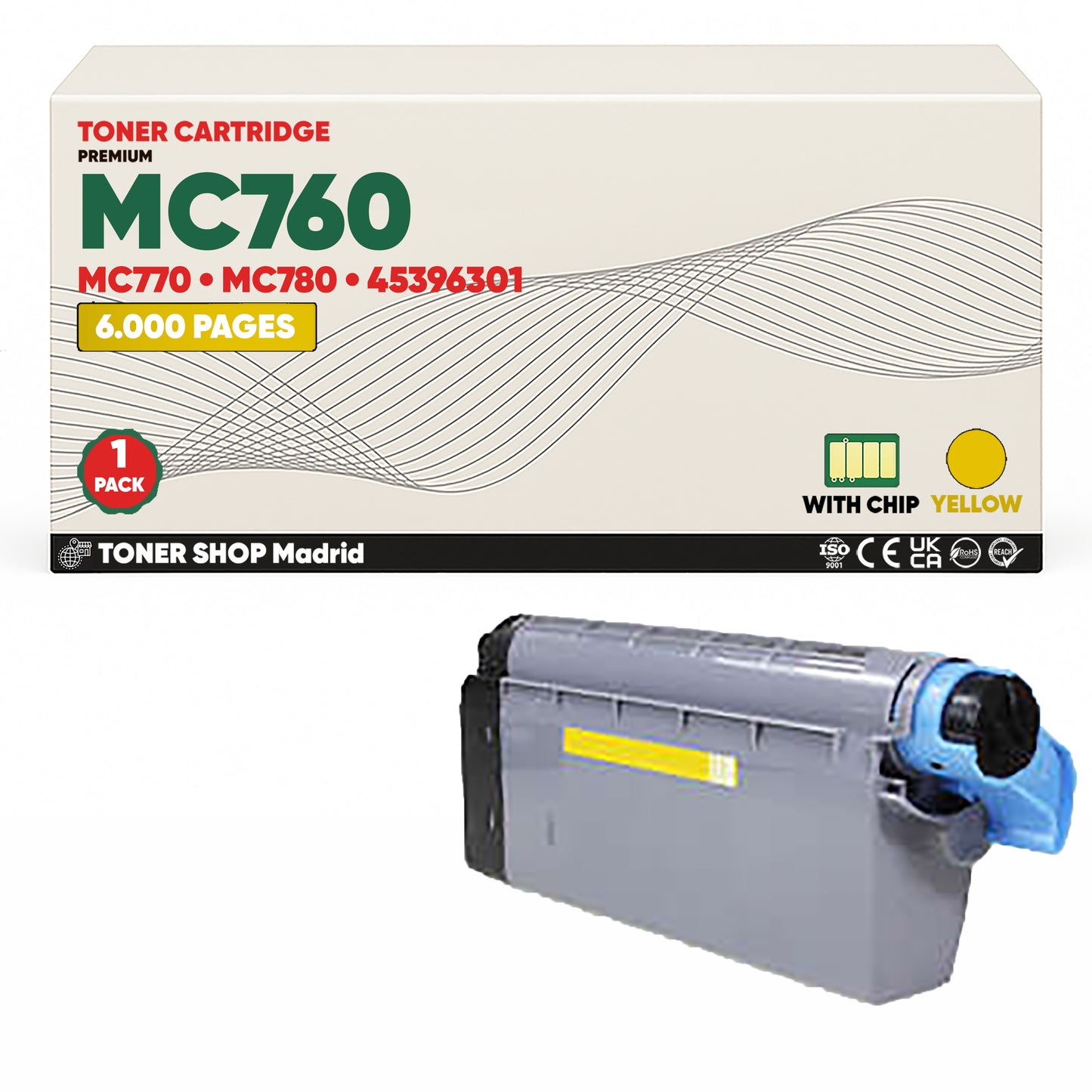 BDink Tóner Compatible OKI MC760/MC770/MC780 (Pack 4 CMYK)