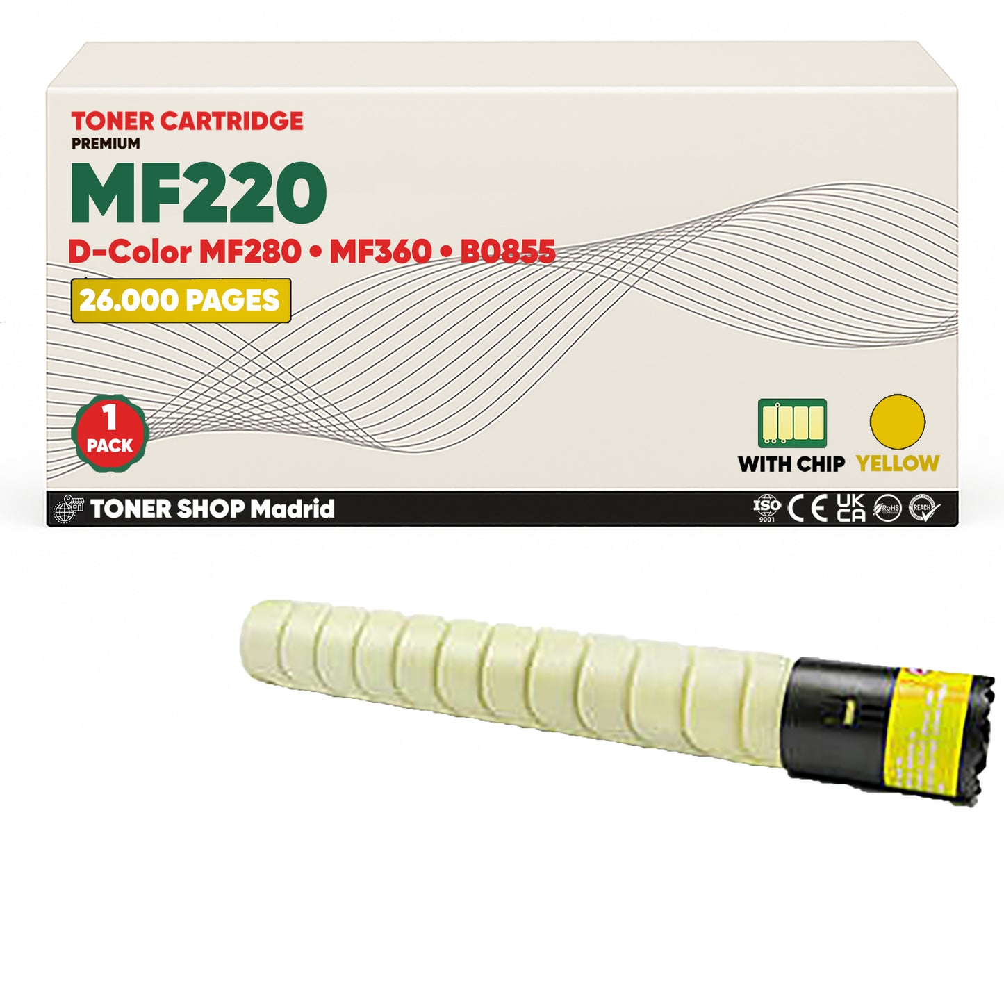 BDink Tóner Compatible Olivetti D-Color MF220/MF360 (Pack 4 CMYK)