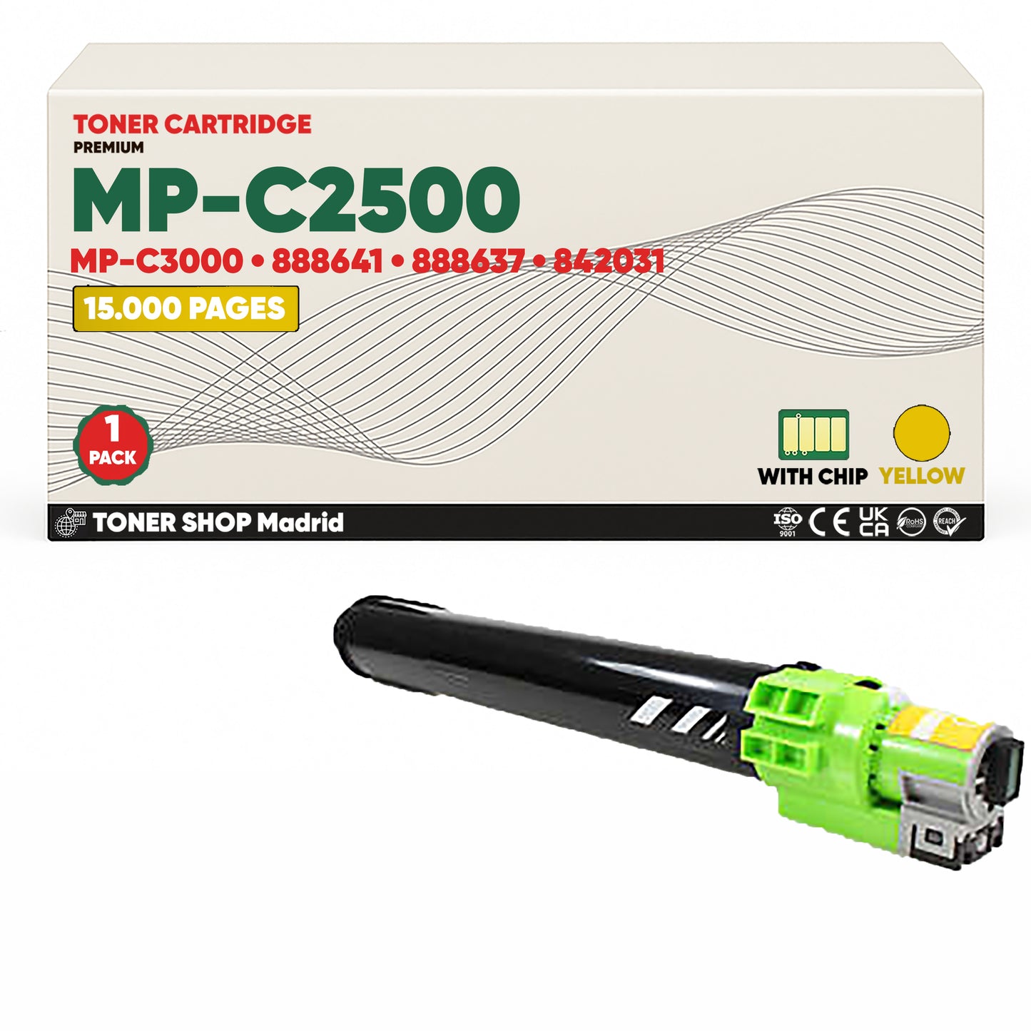 BDink Cartucho/s Tóner Compatible/s Ricoh MP-C2500/MP-C3000 CMYK (Pack 4)