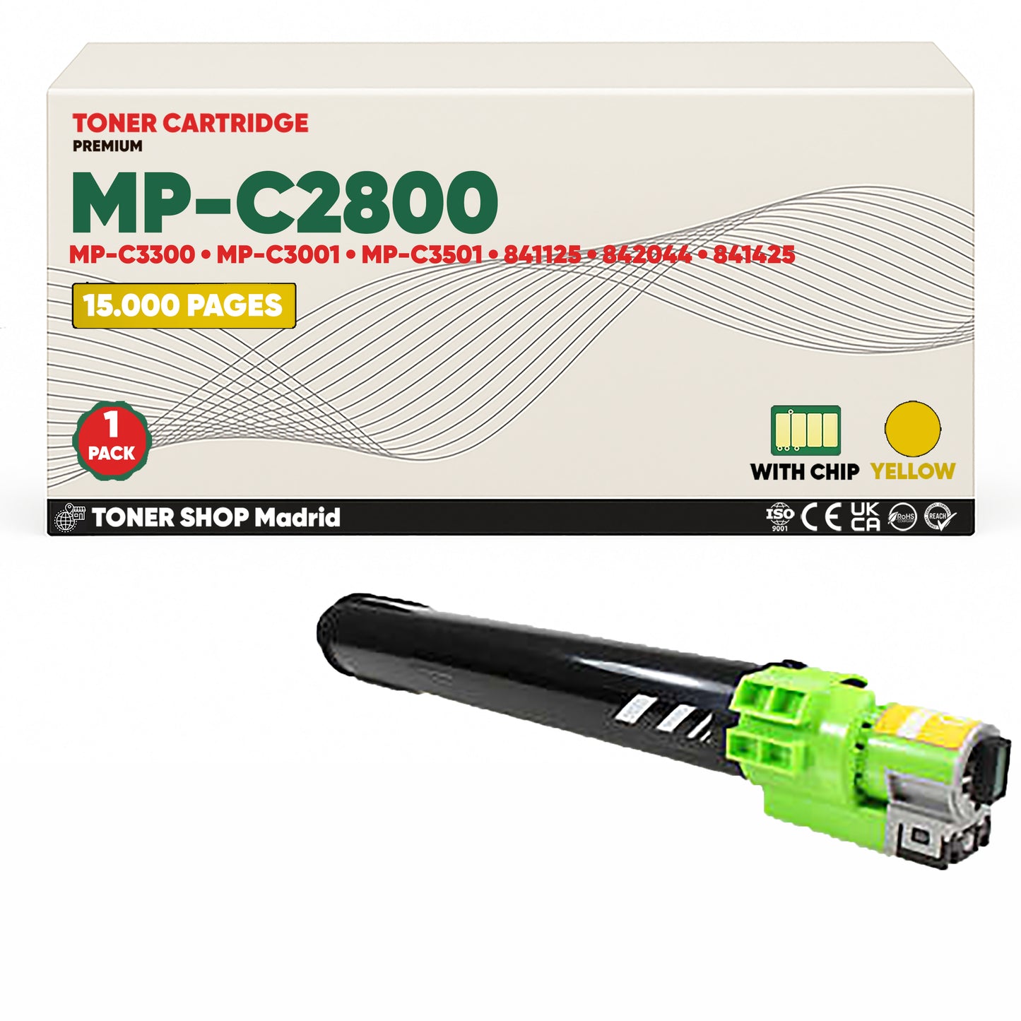 BDink Cartucho/s Tóner Compatible/s Ricoh MP-C2800/MP-C3300 CMYK (Pack 4)