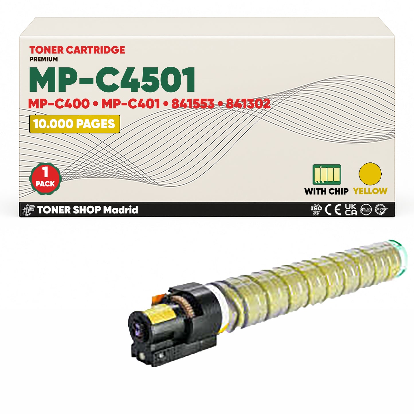 BDink Cartucho/s Tóner Compatible/s Ricoh MP-C300/MP-C401 CMYK (Pack 4)