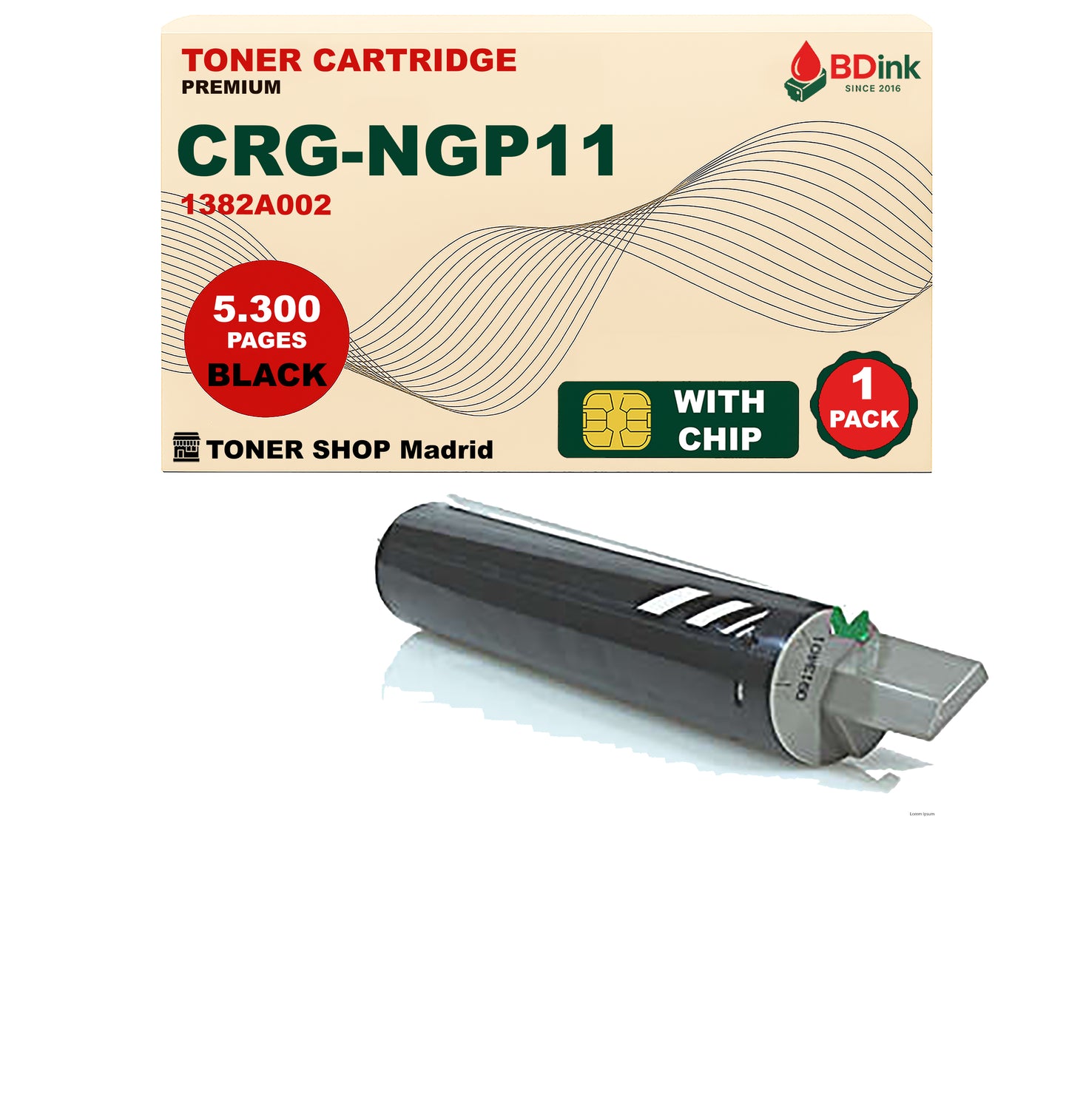 BDink Cartucho Tóner Compatible Canon NGP11 Negro