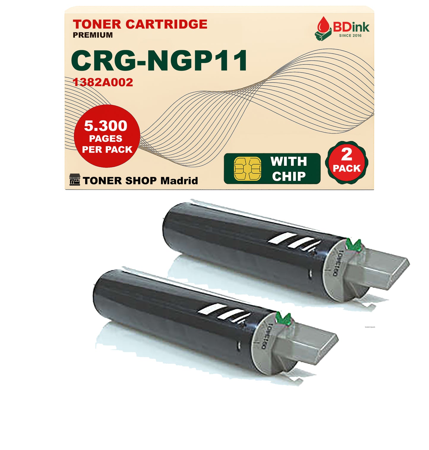 BDink Cartucho Tóner Compatible Canon NGP11 Negro