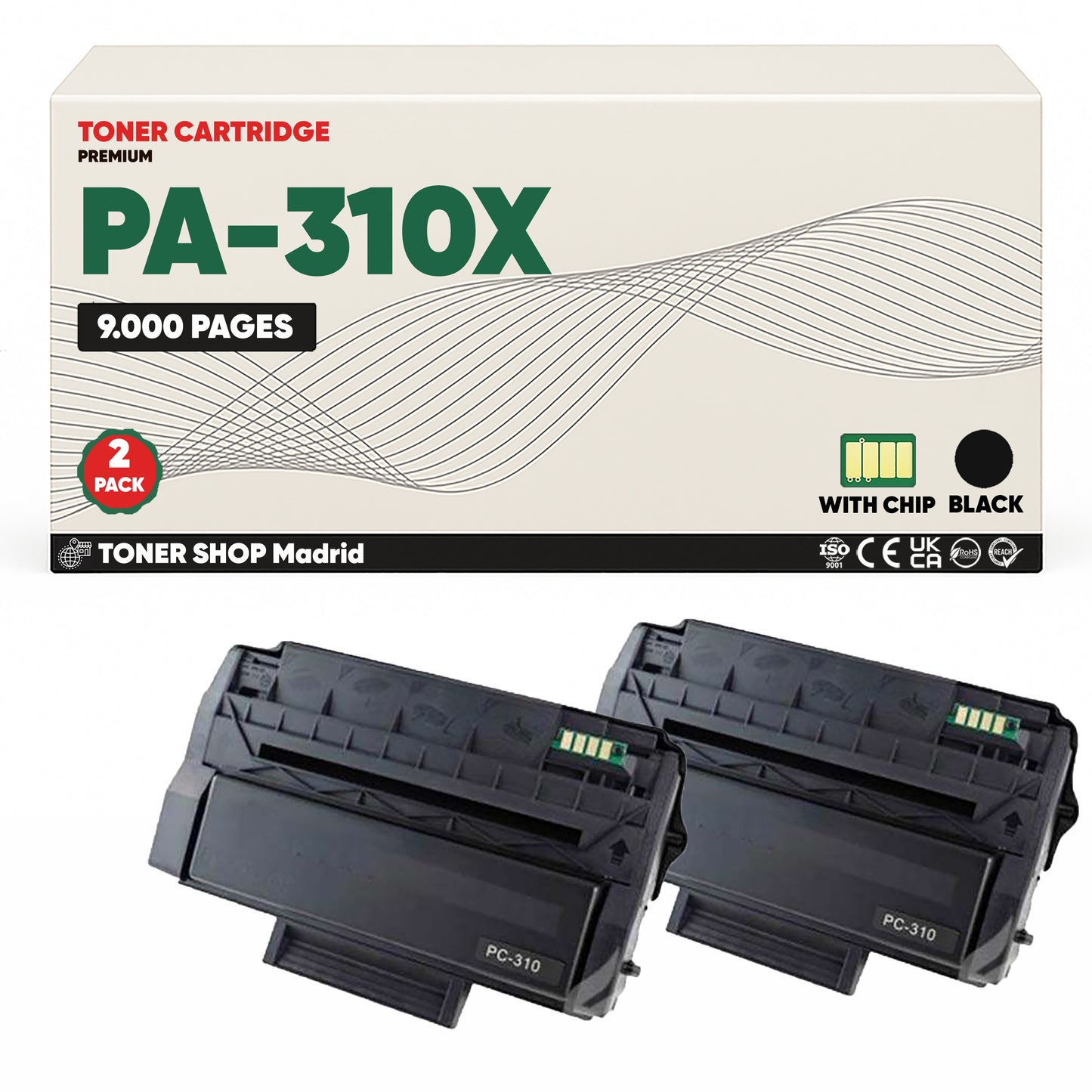 BDink Cartucho Tóner Compatible Pantum PA310X Negro