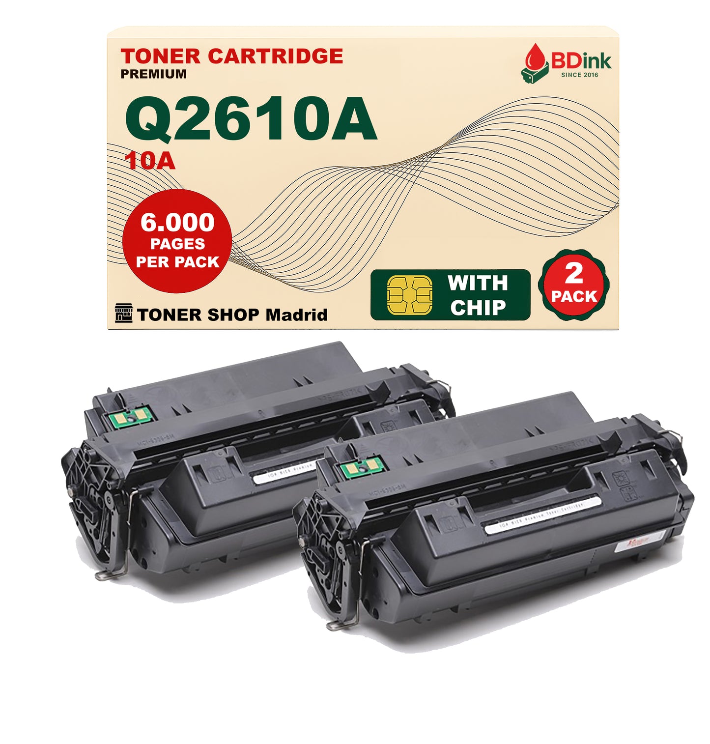 BDink Cartucho Tóner Compatible HP 10A Negro Q2610A
