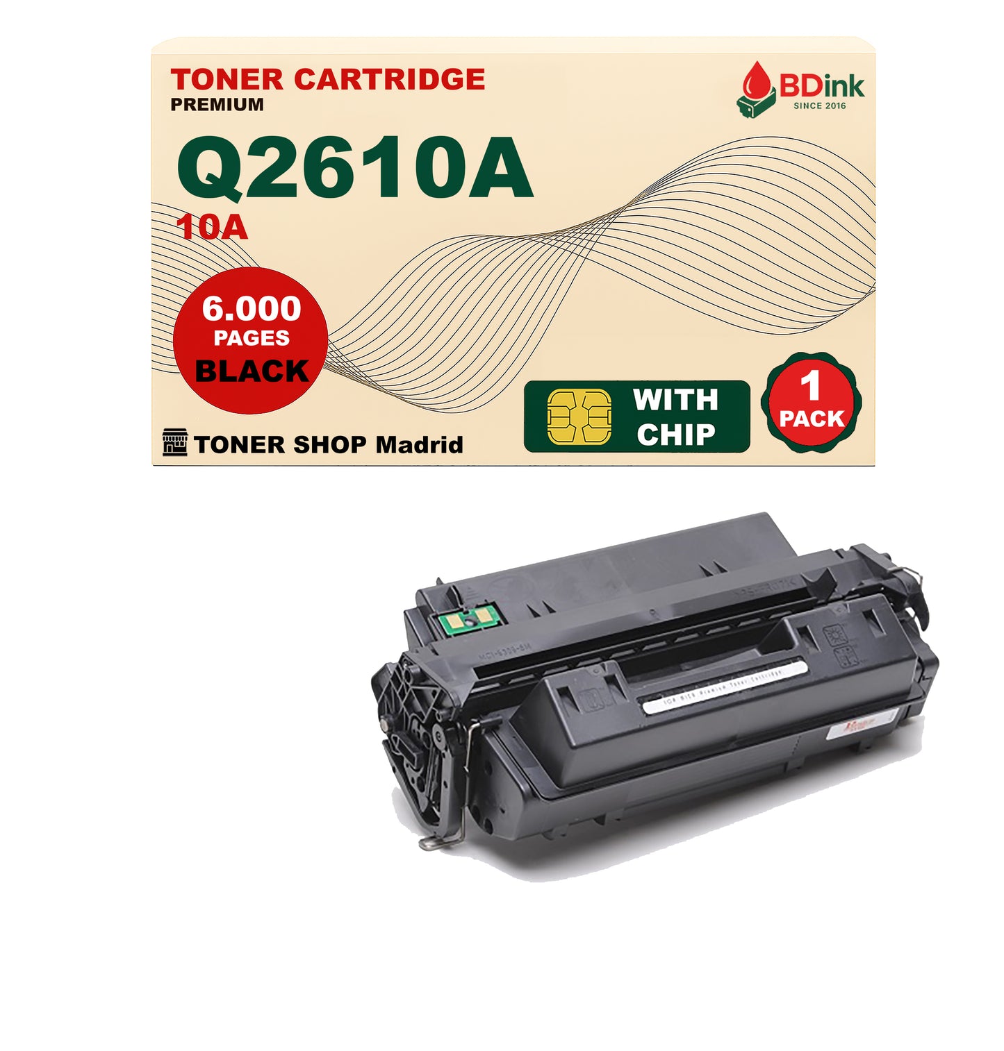 BDink Cartucho Tóner Compatible HP 10A Negro Q2610A