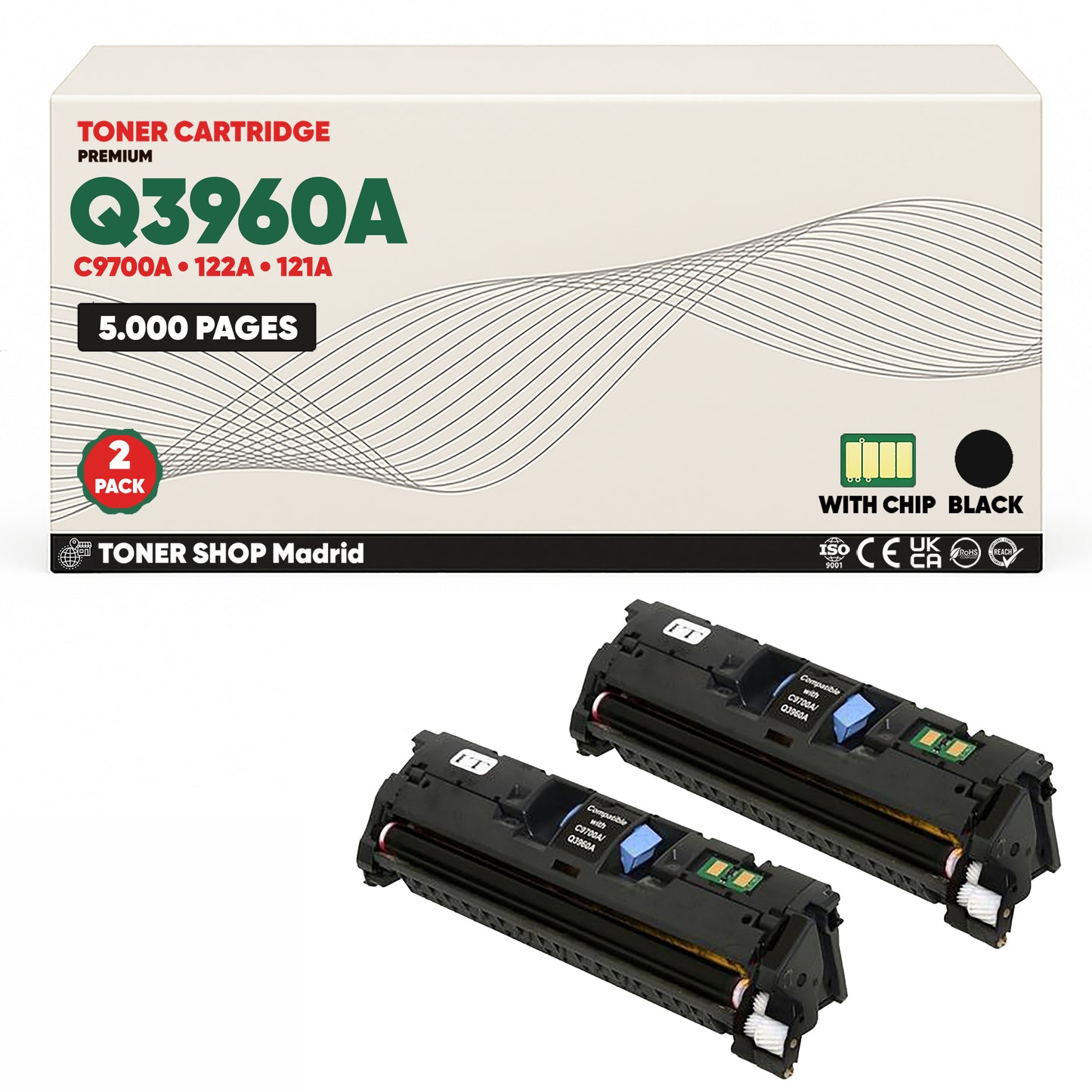 BDink Cartucho Tóner Compatible HP 122A Negro Q3960A