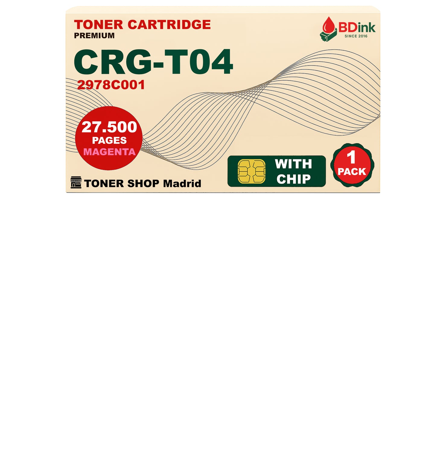 BDink Tóner Compatible Canon T04 (CMYK 4 Pack)
