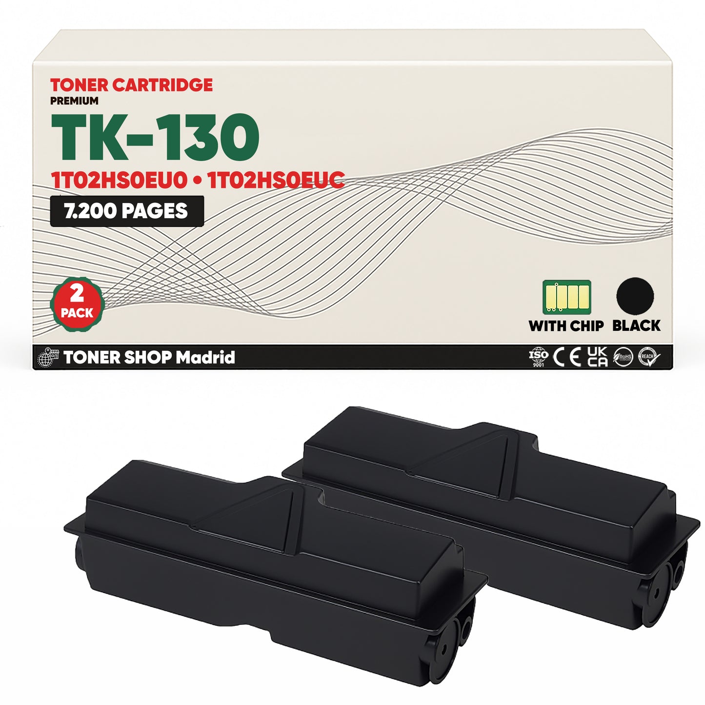 BDink Cartucho Tóner Compatible Kyocera TK130 Negro