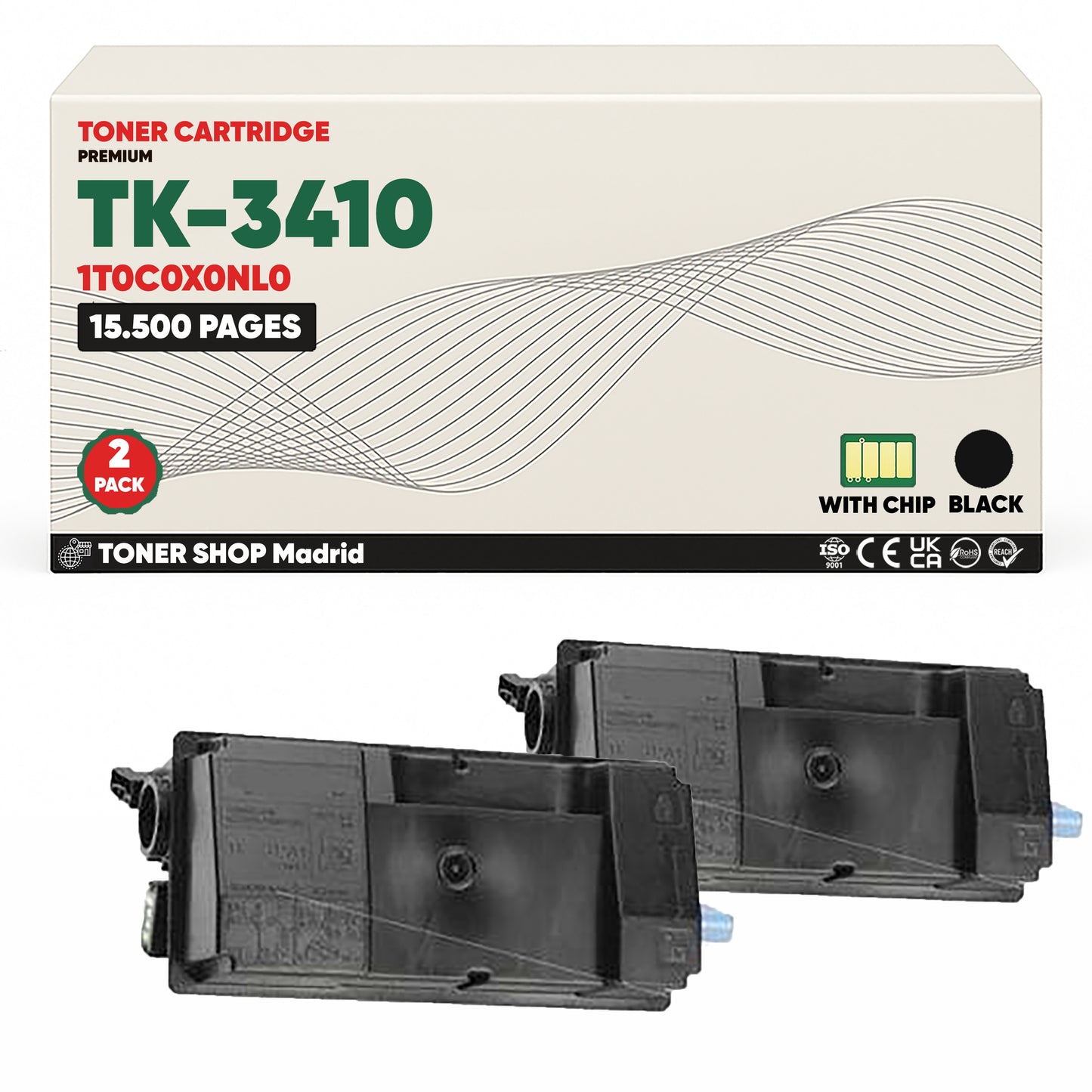 BDink Cartucho Tóner Compatible Kyocera TK3410 Negro
