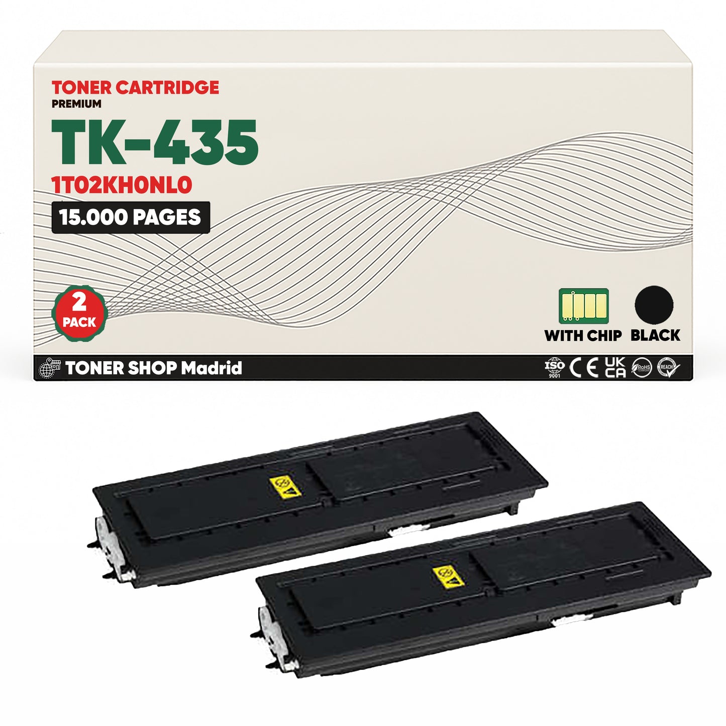 BDink Cartucho Tóner Compatible Kyocera TK435 Negro