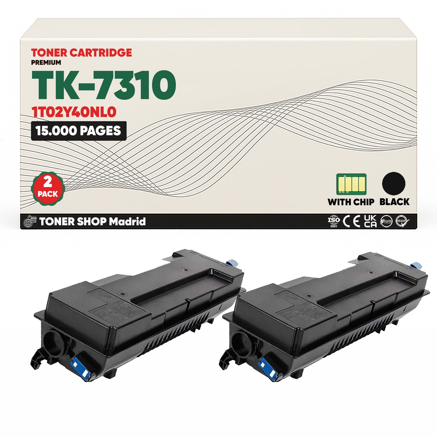 BDink Cartucho Tóner Compatible Kyocera TK7310 Negro