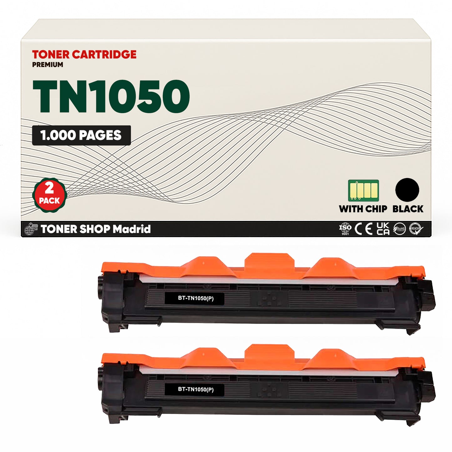BDink Tóner Compatible Brother TN1050 Negro 1000 páginas