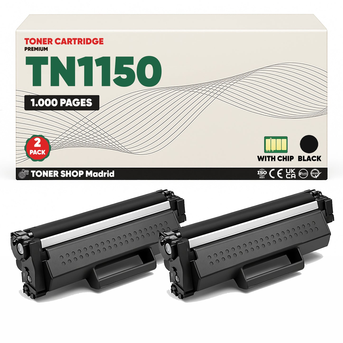 BDink Tóner Compatible Brother TN1150 Negro