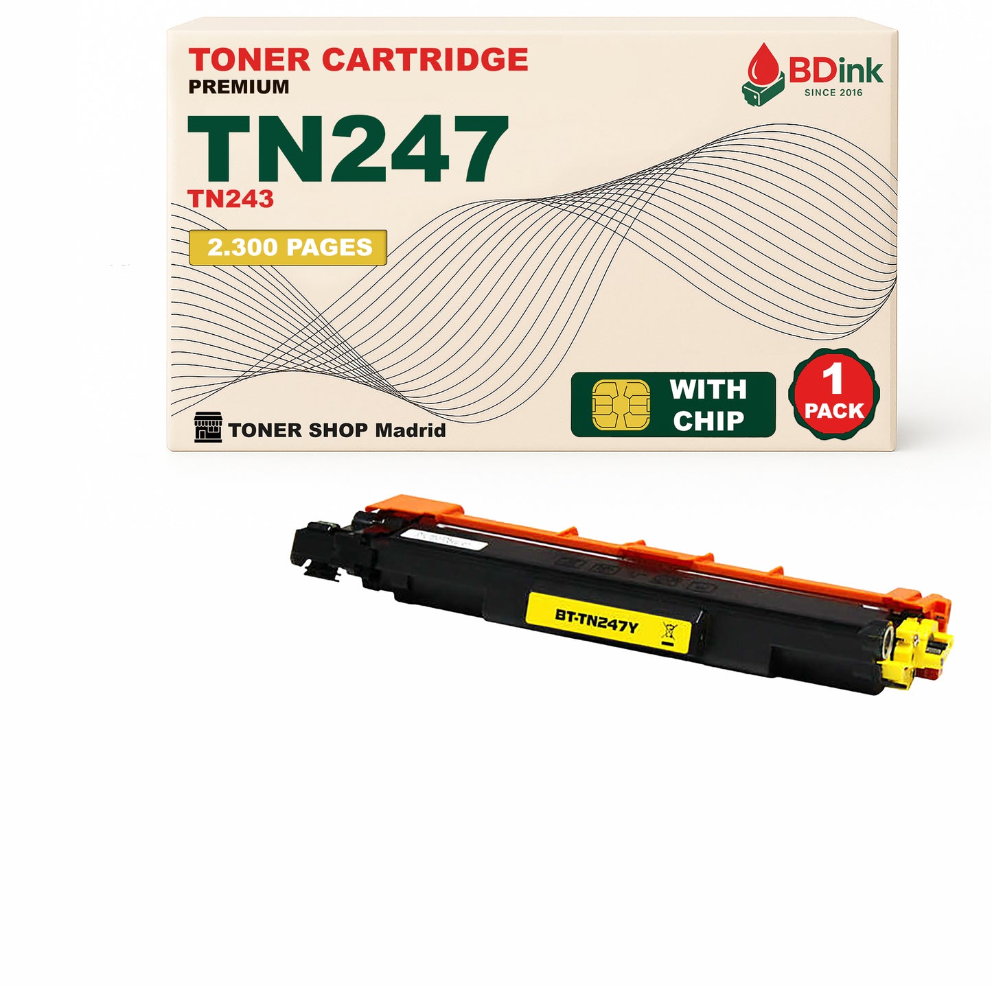 BDink Pack 4 Tóners Compatibles Brother TN247 TN243 (Pack 4)