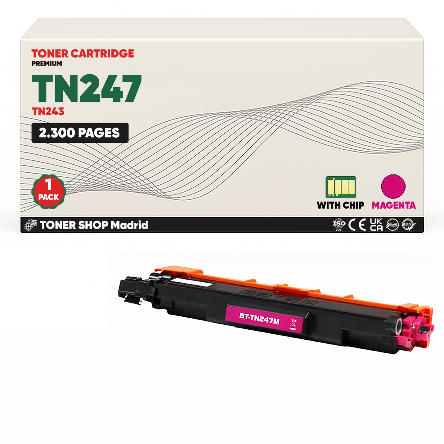 BDink Pack 4 Tóners Compatibles Brother TN247 TN243 (Pack 4)