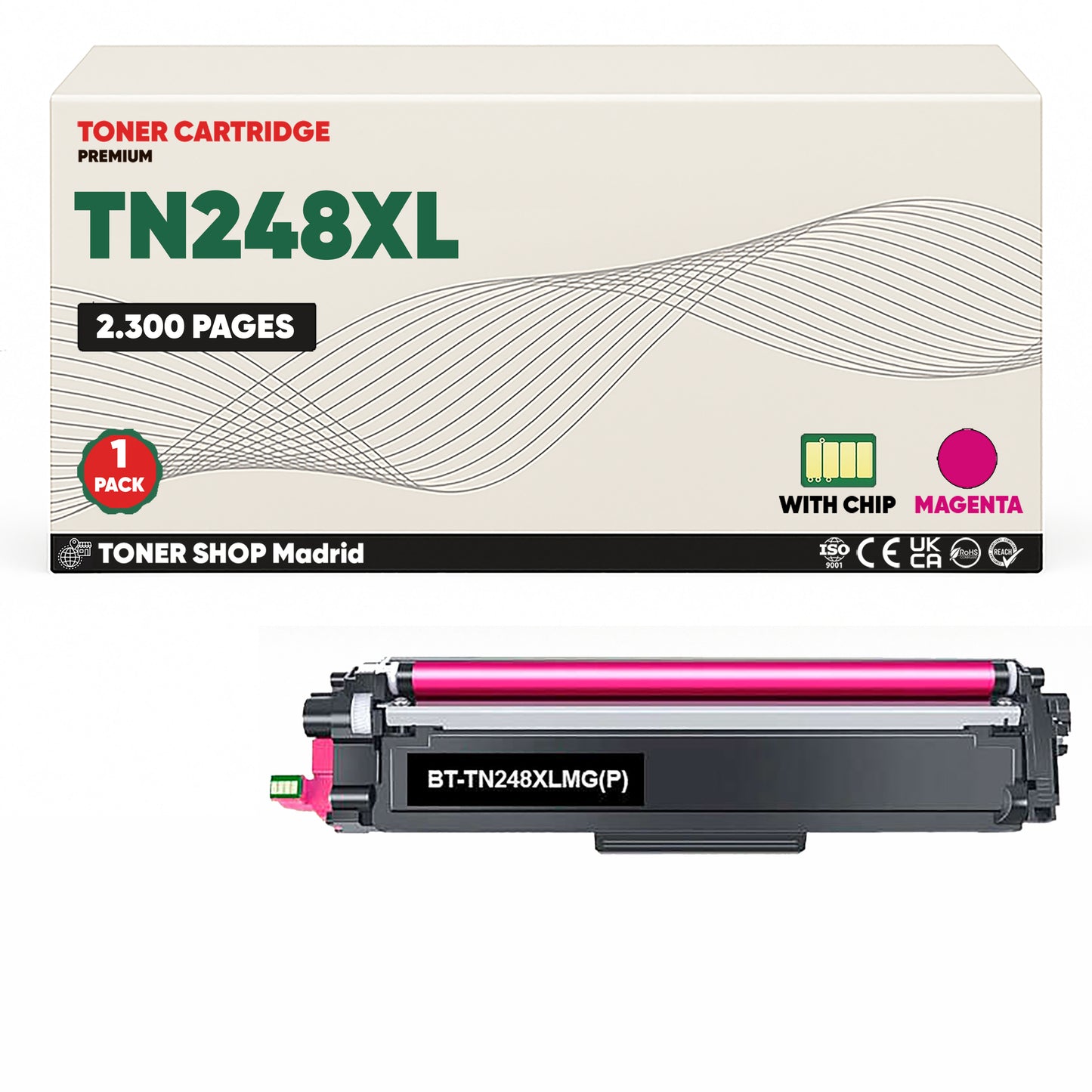 BDink Tóners Compatibles Brother TN248XL (Pack 4 CMYK) - Alta Capacidad