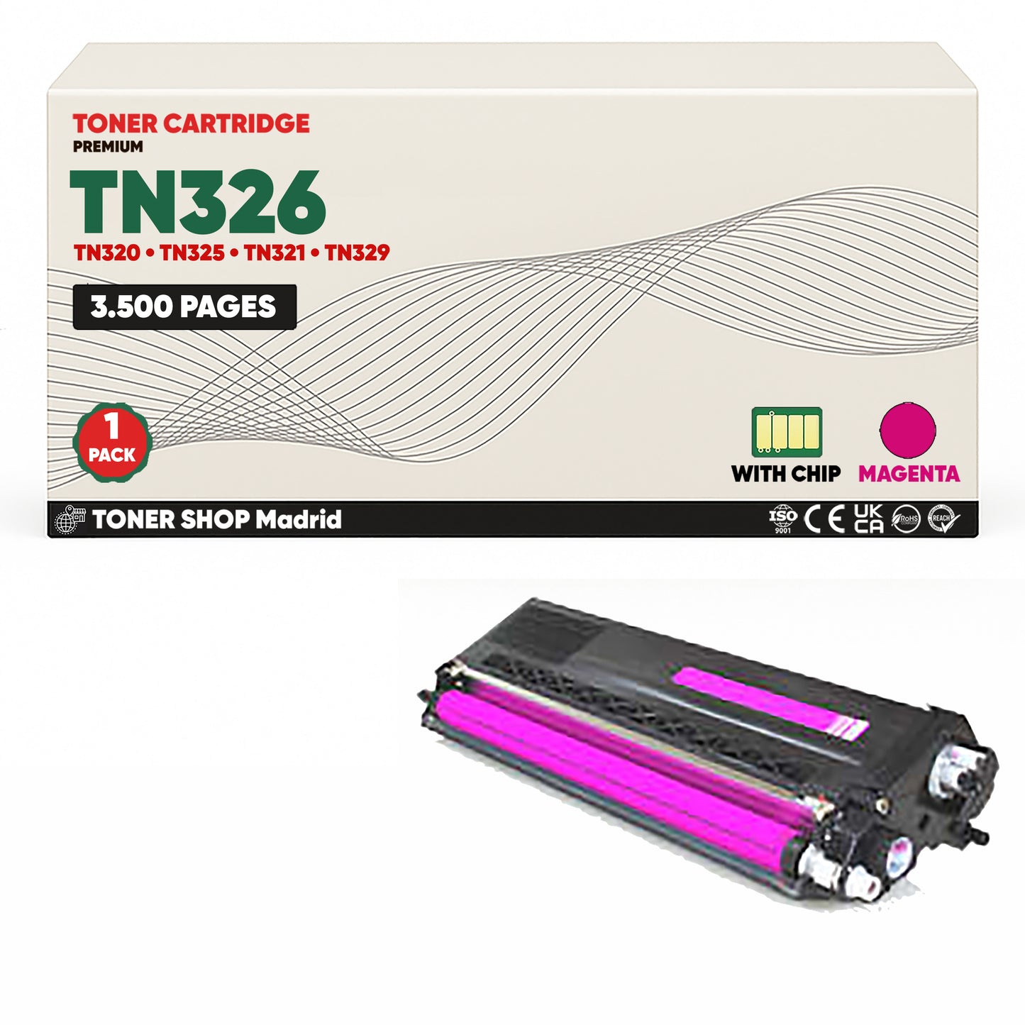 BDink Tóner Compatible Brother TN320 / TN321 / TN326 CMYK (Pack 4)
