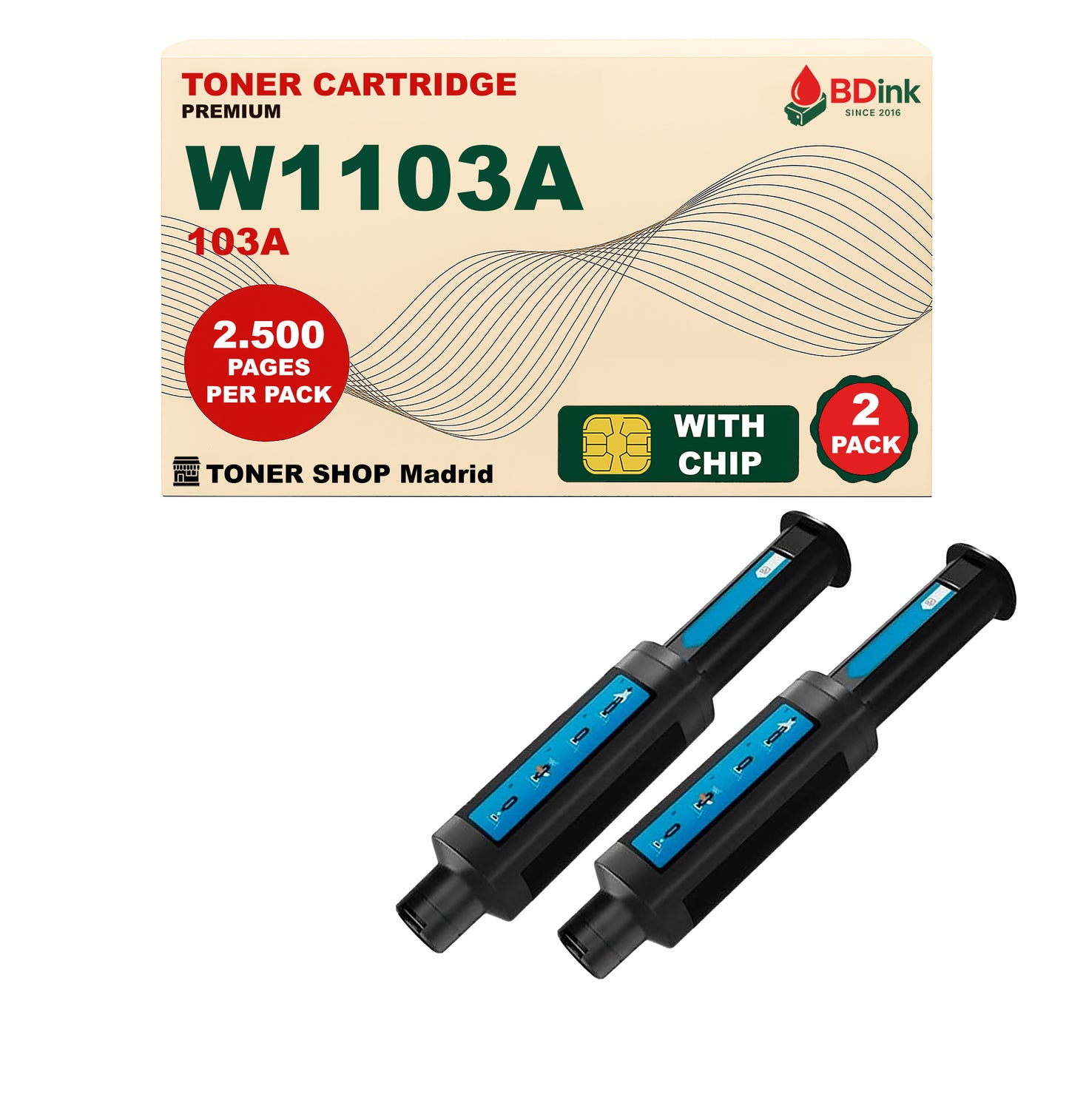 BDink Cartucho Tóner Compatible HP 103A Negro W1103A