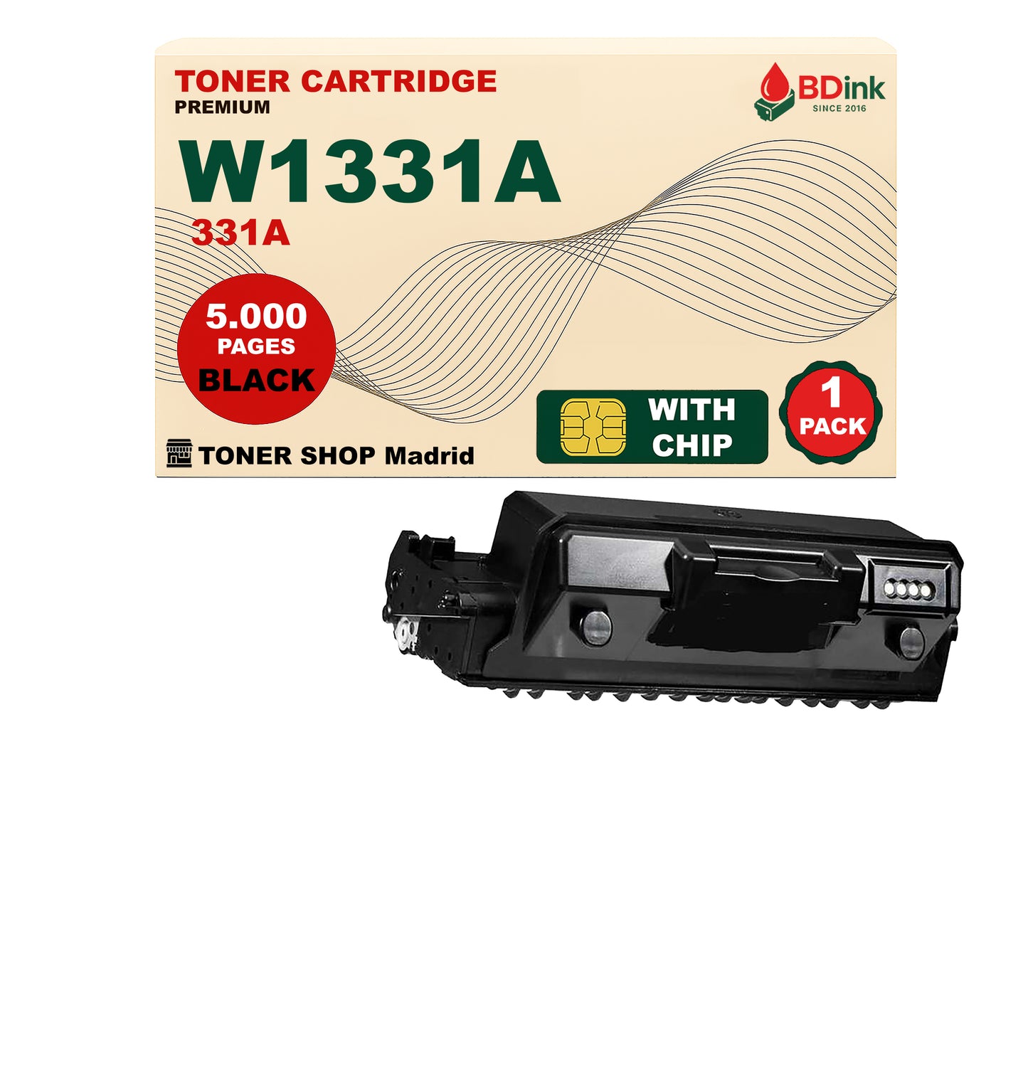 BDink Tóner Compatible HP 331A Negro W1331A