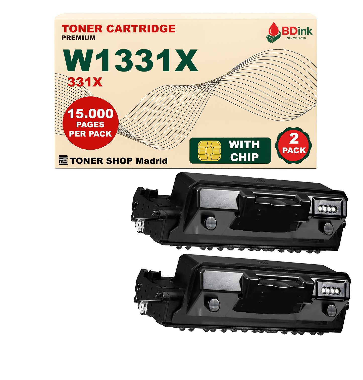 BDink Tóner Compatible HP 331X Negro W1331X (Alta Capacidad)