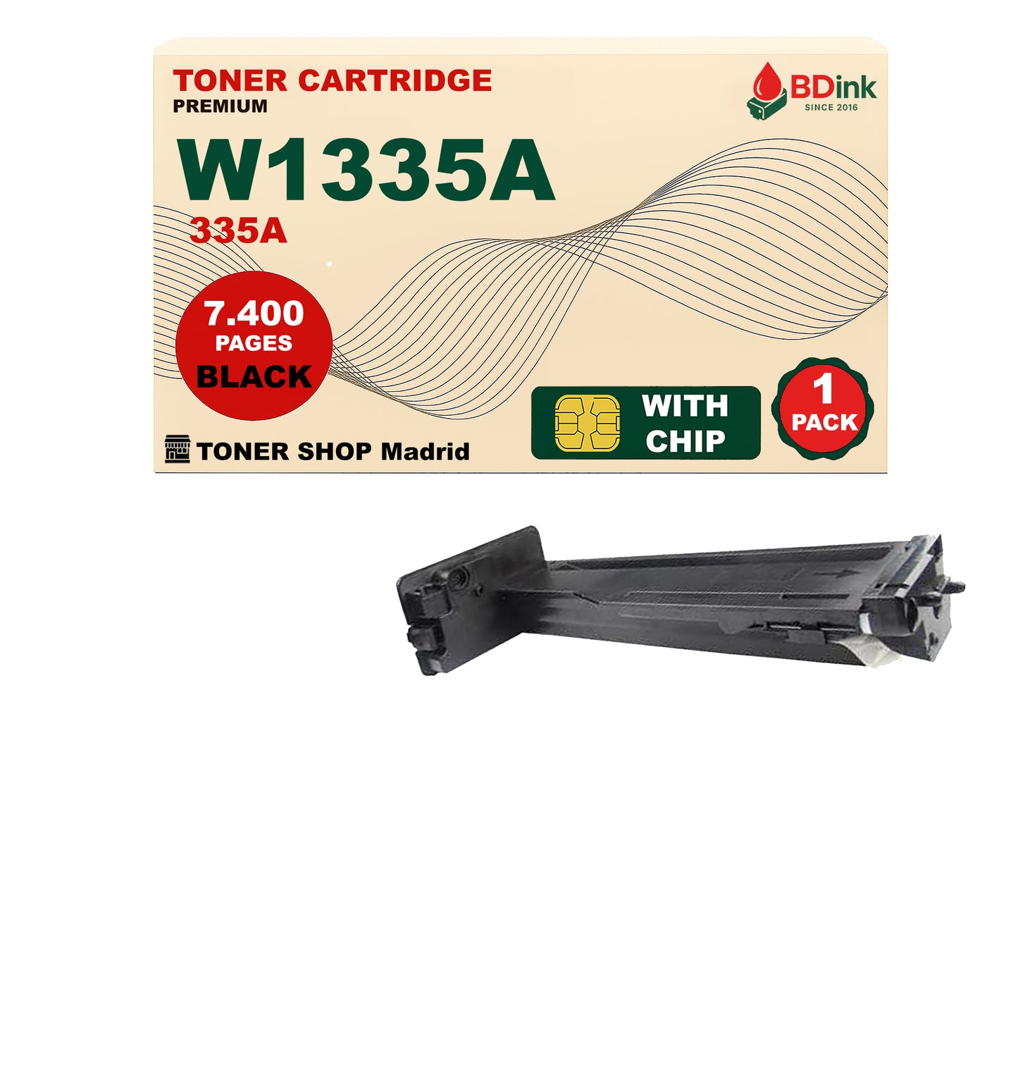 BDink Tóner Compatible HP 335A Negro W1335A