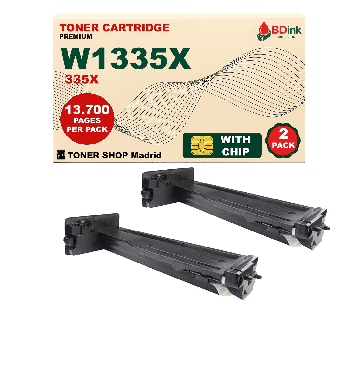 BDink Tóner Compatible HP 335X Negro W1335X (Alta Capacidad)