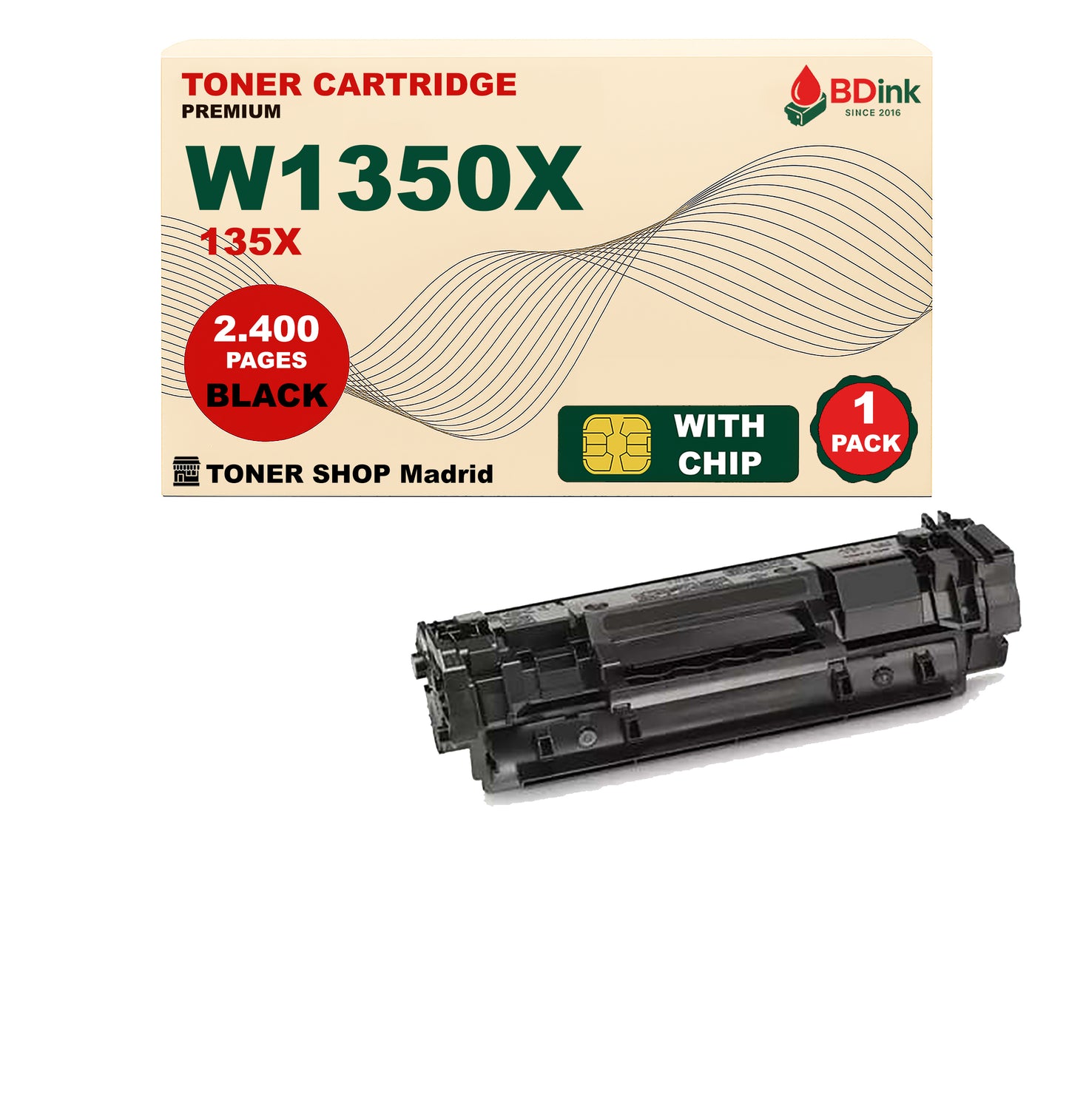 BDink Tóner Compatible HP 135X Negro W1350X (No HP+ / Serie E)