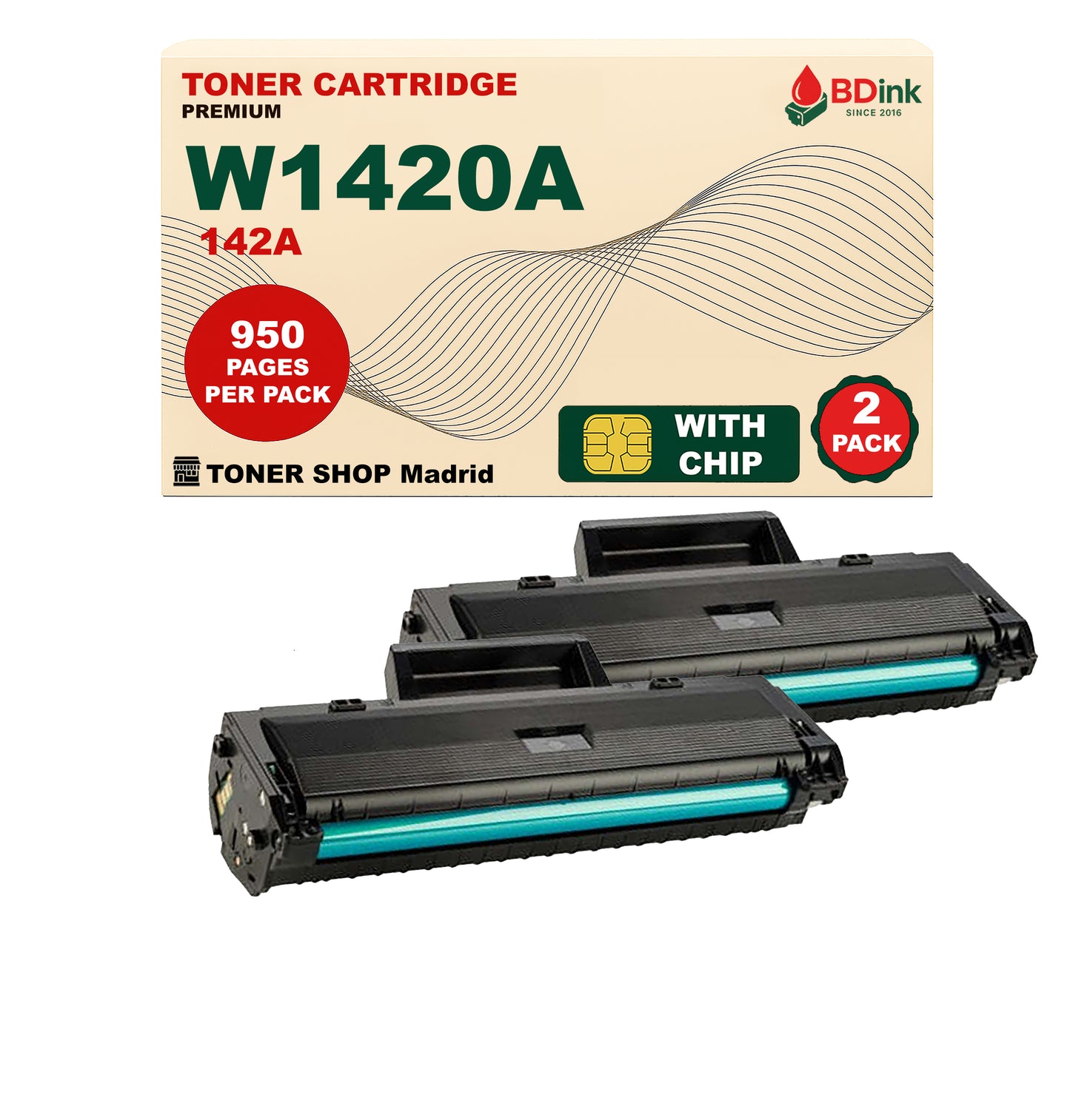 BDink Tóner Compatible HP 142A Negro W1420A (NO HP+)