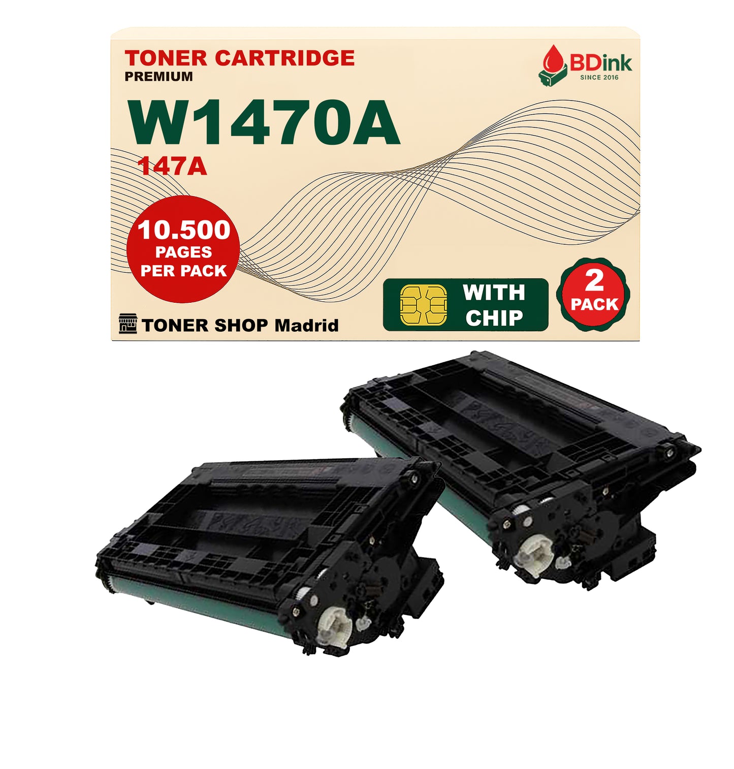 BDink Tóner Compatible HP 147A Negro W1470A