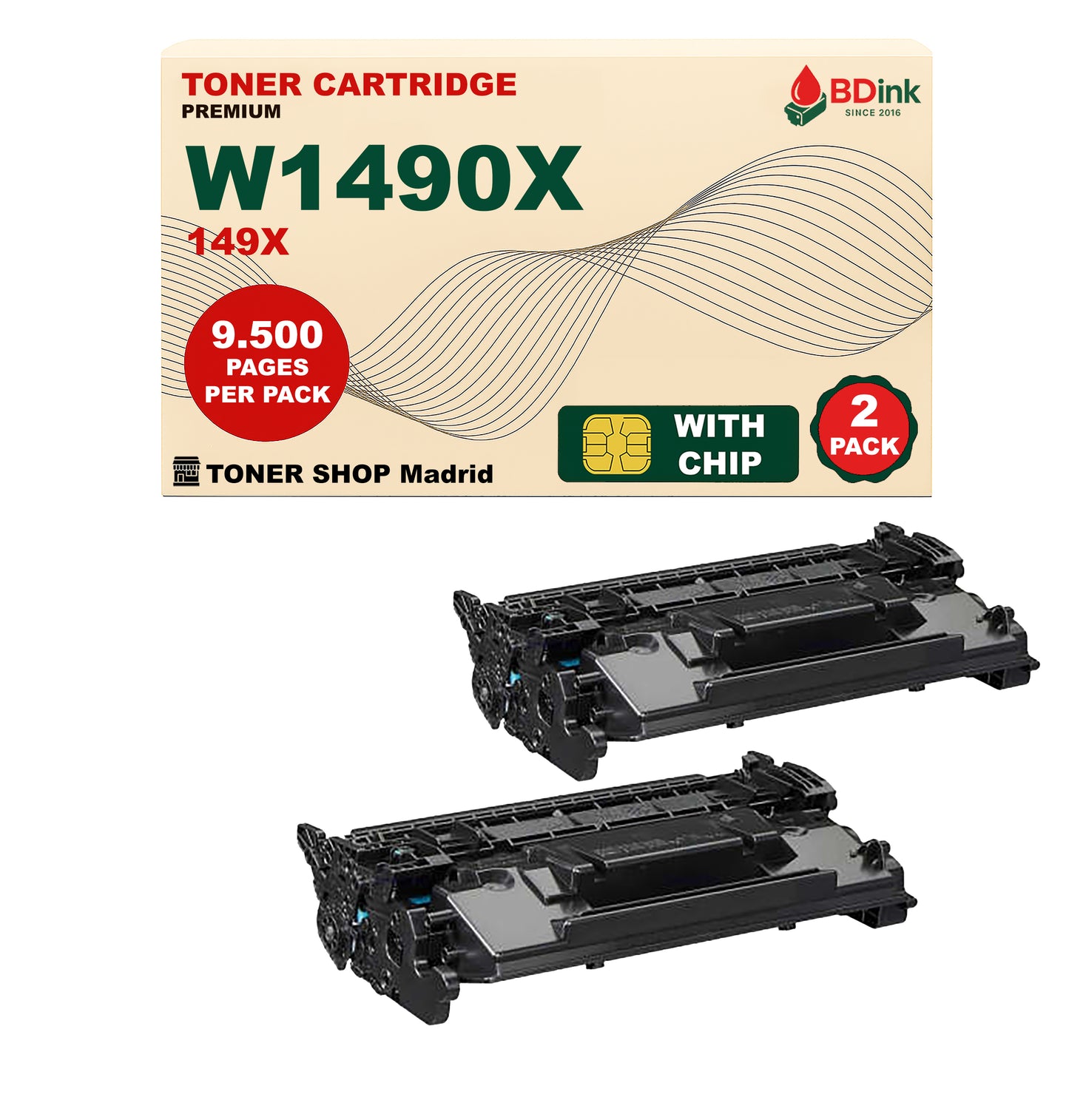 BDink Tóner Compatible HP 149X Negro W1490X (Alta Capacidad)