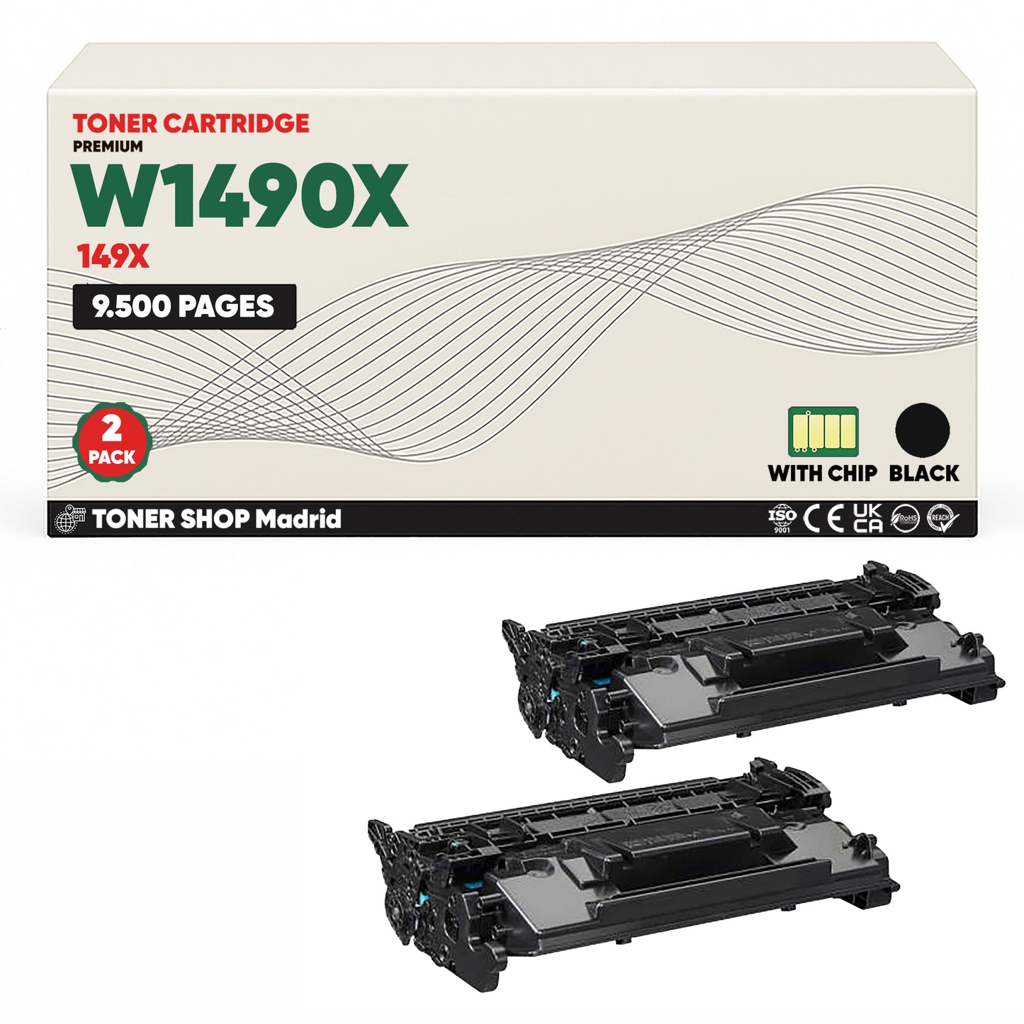 BDink Tóner Compatible HP 149X Negro W1490X (Alta Capacidad)