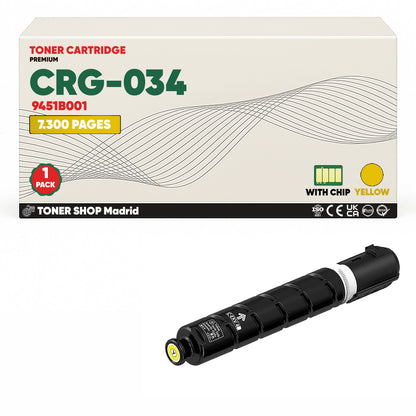 BDink Tóner Compatible Canon 034 (Pack 4 CMYK)