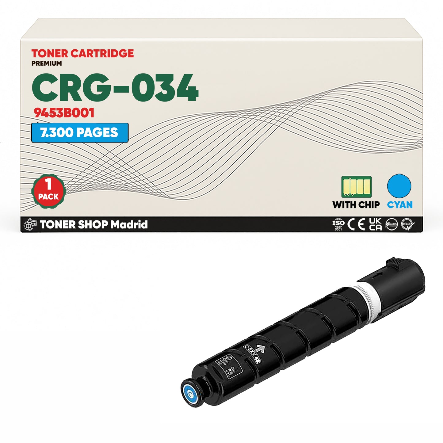 BDink Tóner Compatible Canon 034 (Pack 4 CMYK)