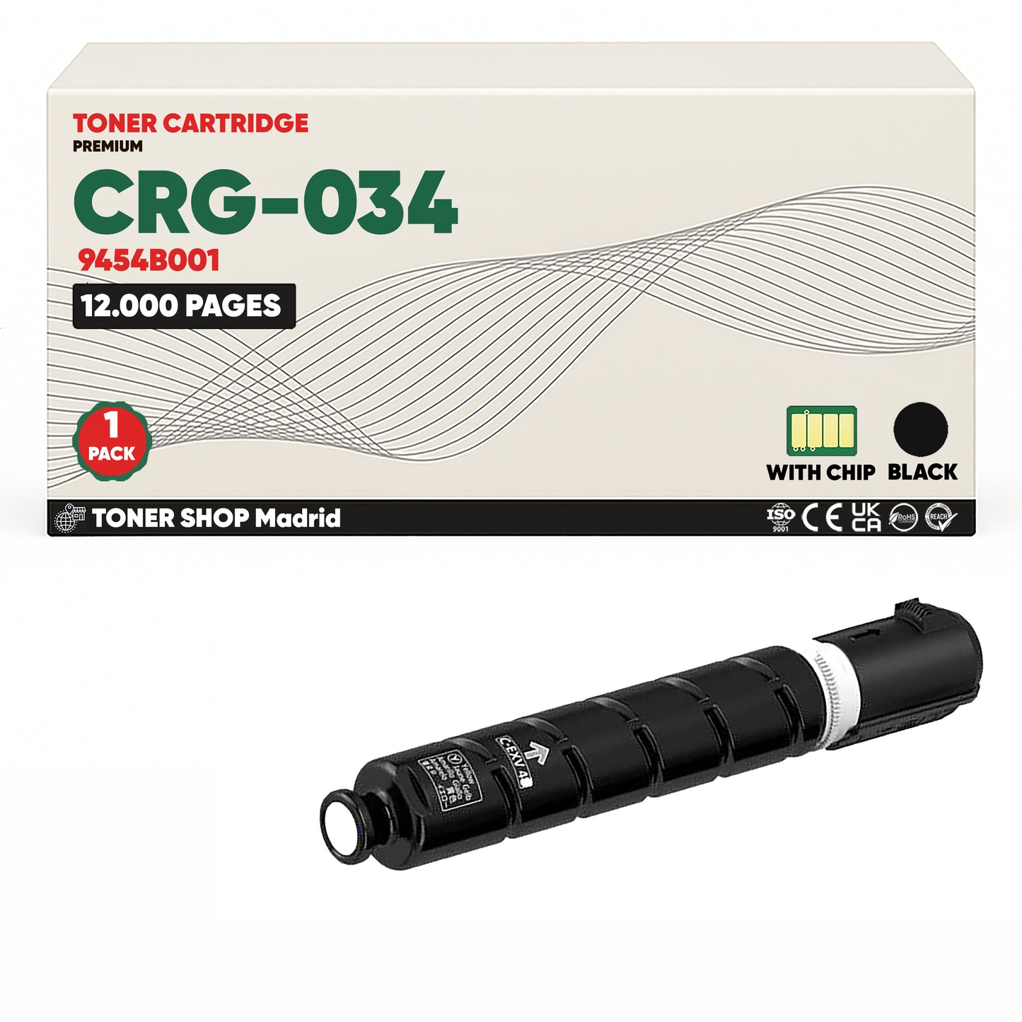 BDink Tóner Compatible Canon 034 (Pack 4 CMYK)