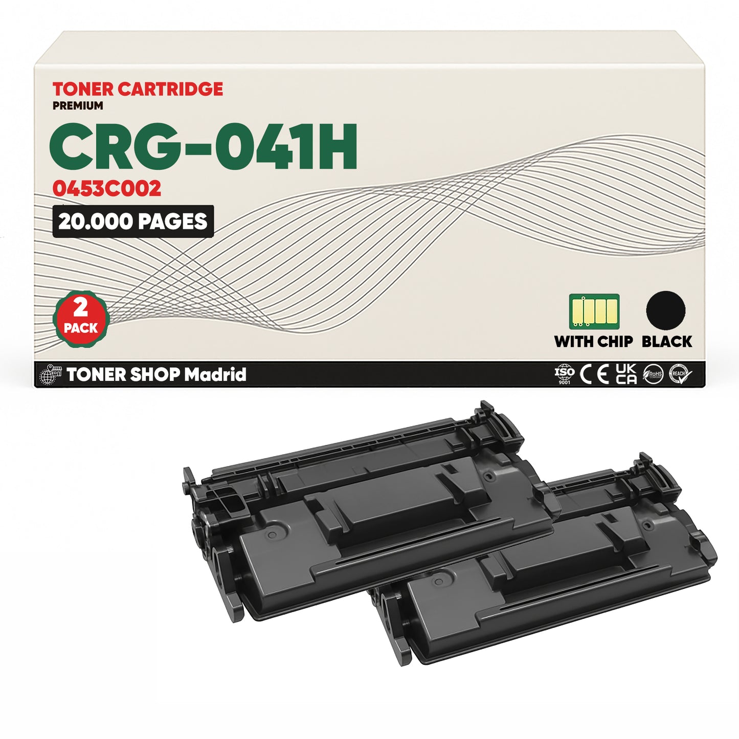 BDink Cartucho Tóner Compatible Canon 041H Negro