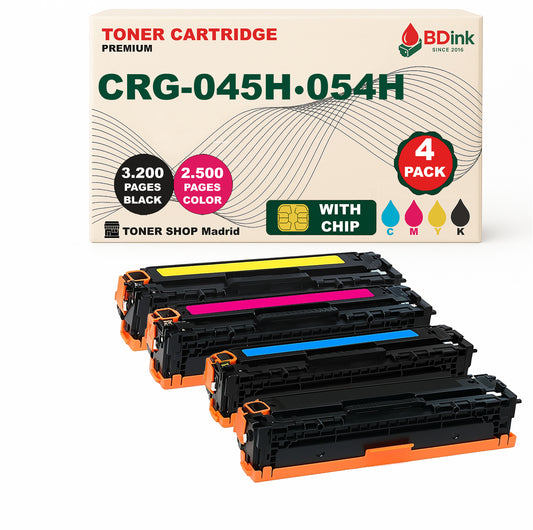 BDink Tóner Compatible Canon 045H/054H (CMYK Pack 4)