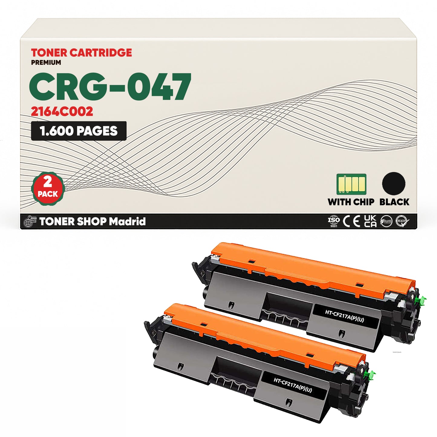 BDink Cartucho Tóner Compatible Canon 047 Negro