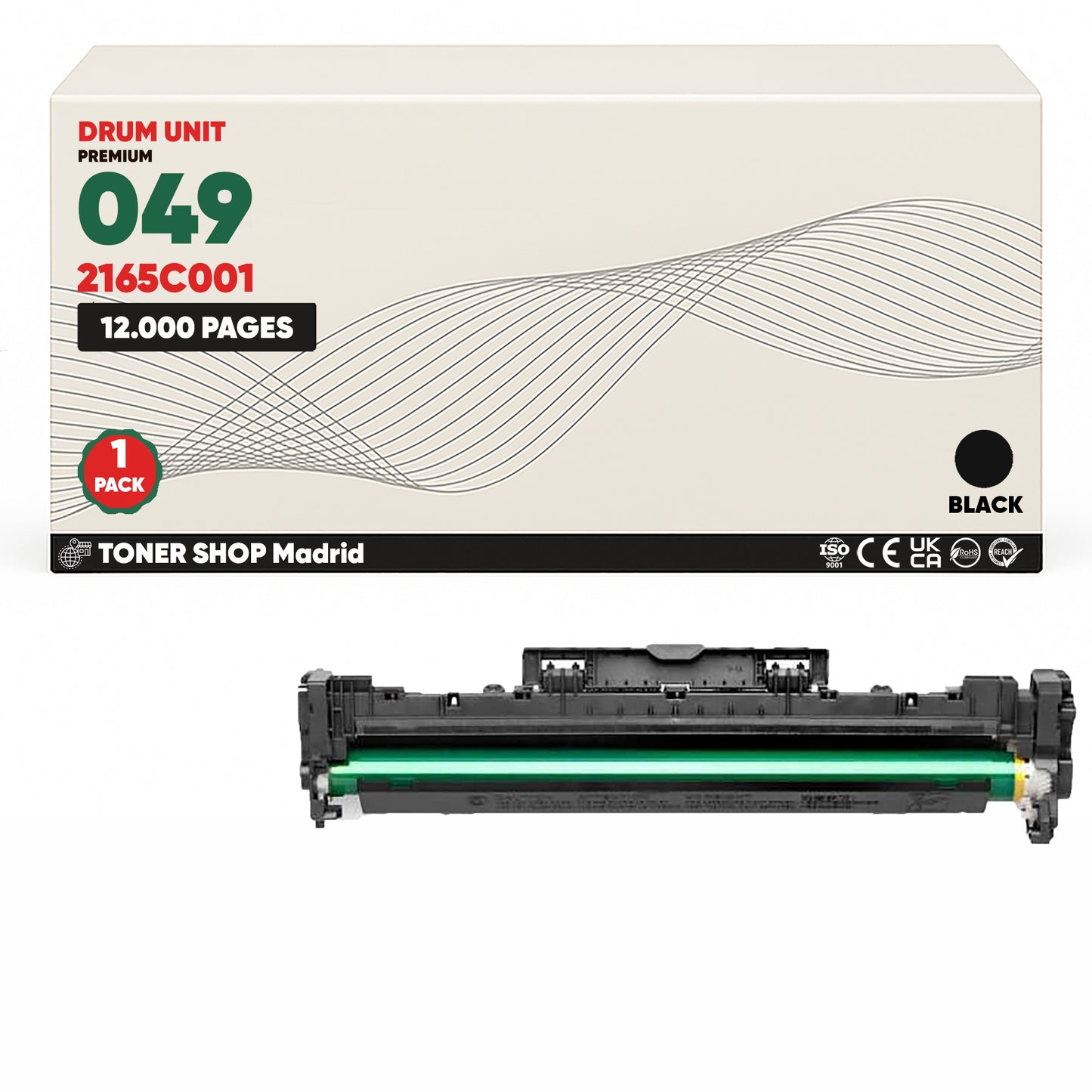 BDink Tambor Compatible Canon 049 Negro (Pack 1) Drum
