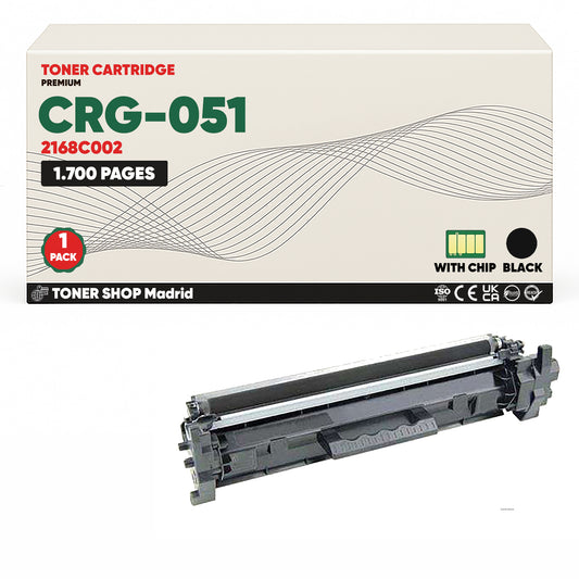 BDink Cartucho Tóner Compatible Canon 051 Negro