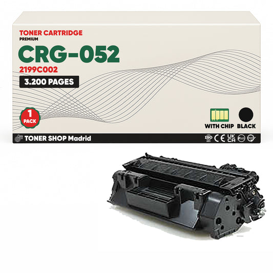 BDink Cartucho Tóner Compatible Canon 052 Negro