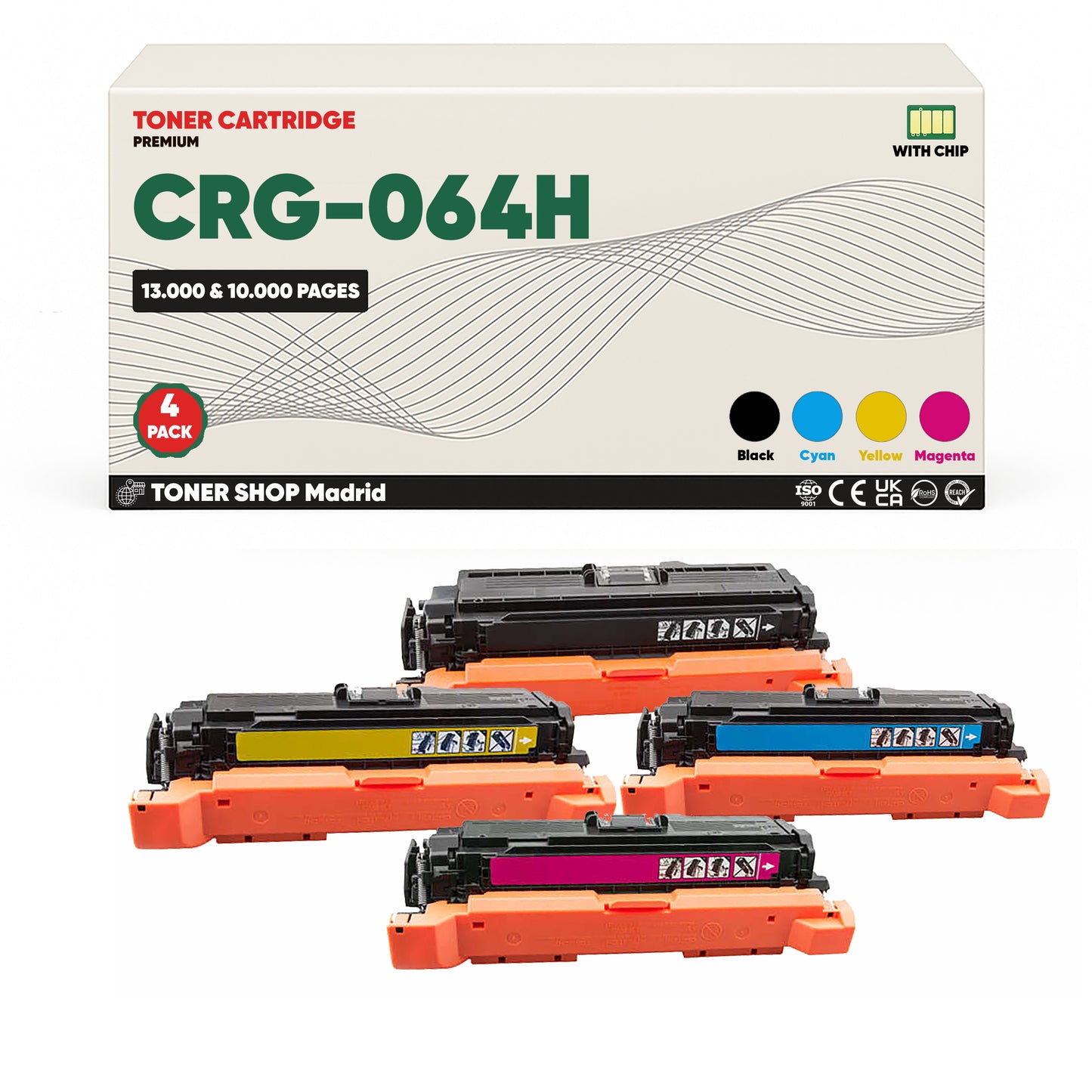 BDink Tóner Compatible Canon 064H/T10/T10L (CMYK Pack 4)