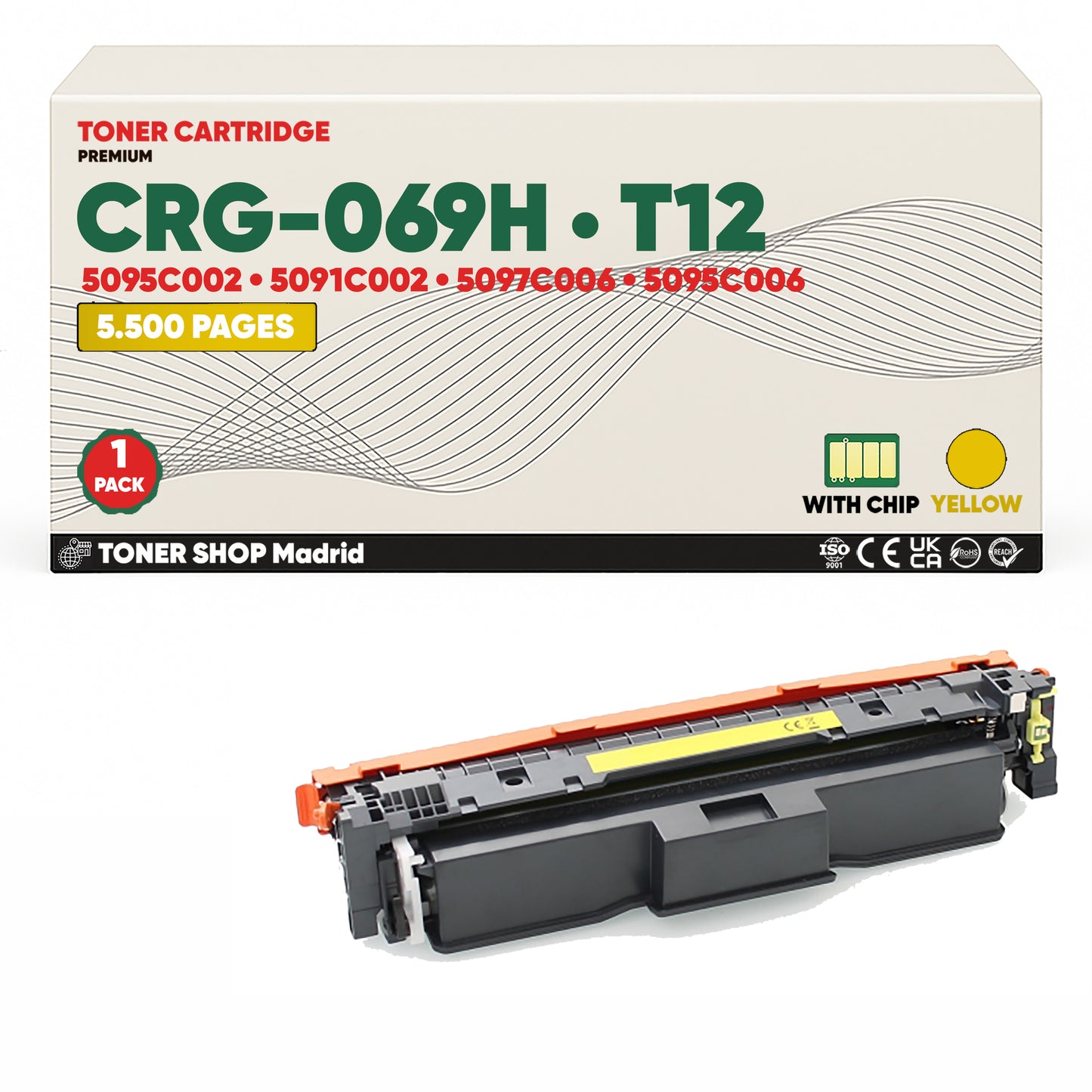 BDink Tóner Compatible Canon 069H/T12 (CMYK Pack 4)
